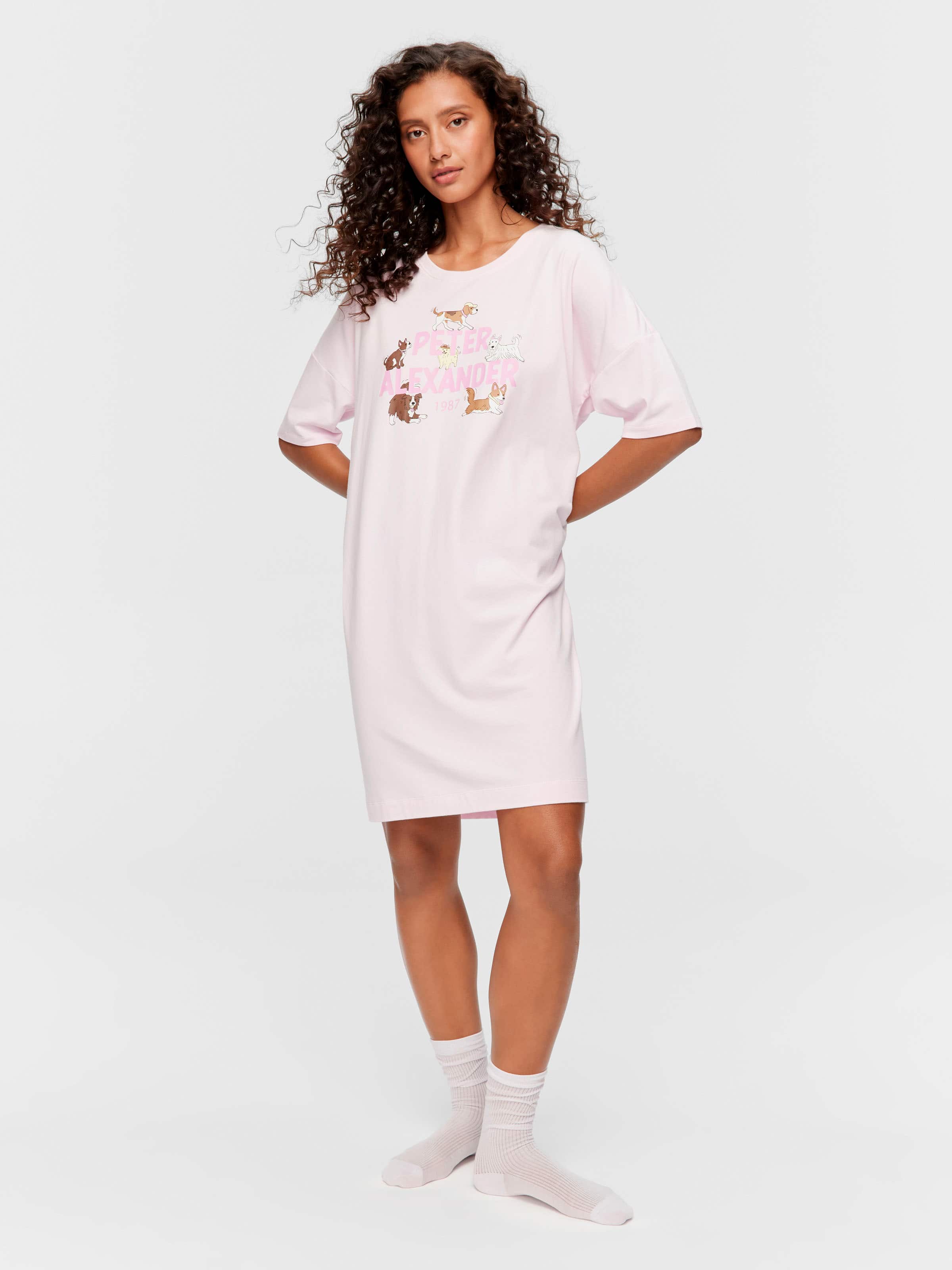 Pa Mixed Dog Drop Shoulder Sleep Tee