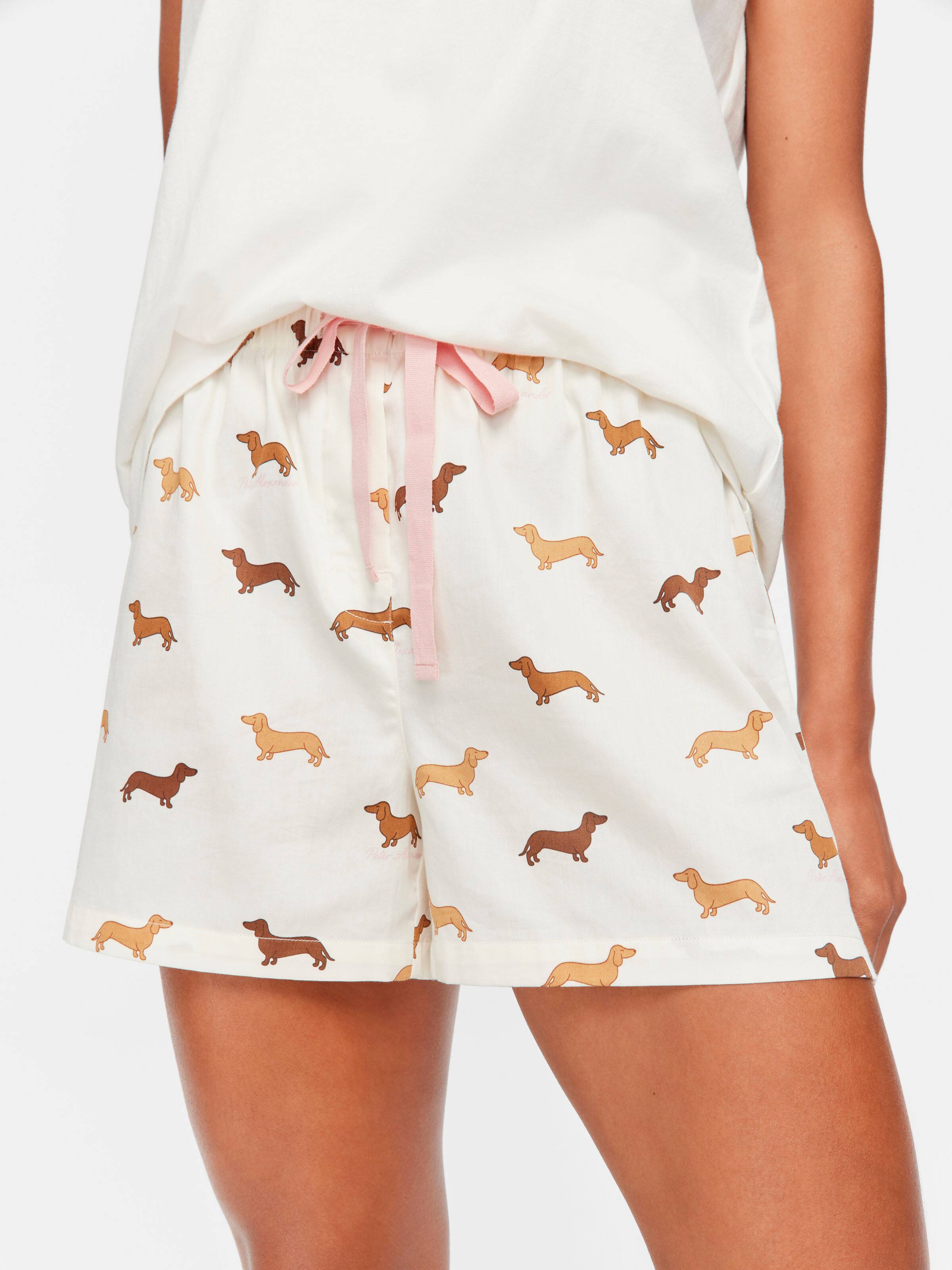 Cream Penny 100% Cotton Mid Short