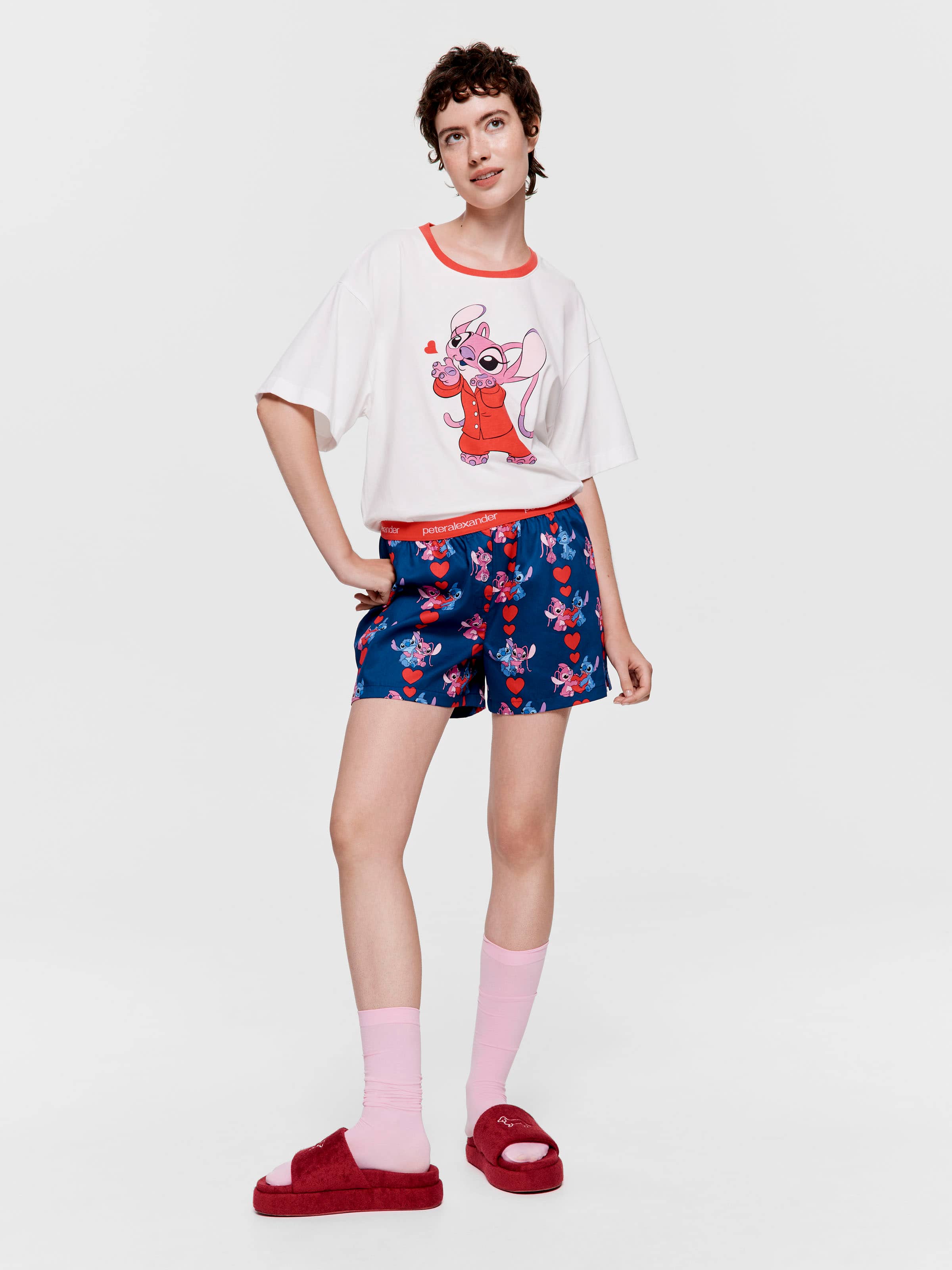 Disney Stitch & Angel 100% Cotton Boxer Short