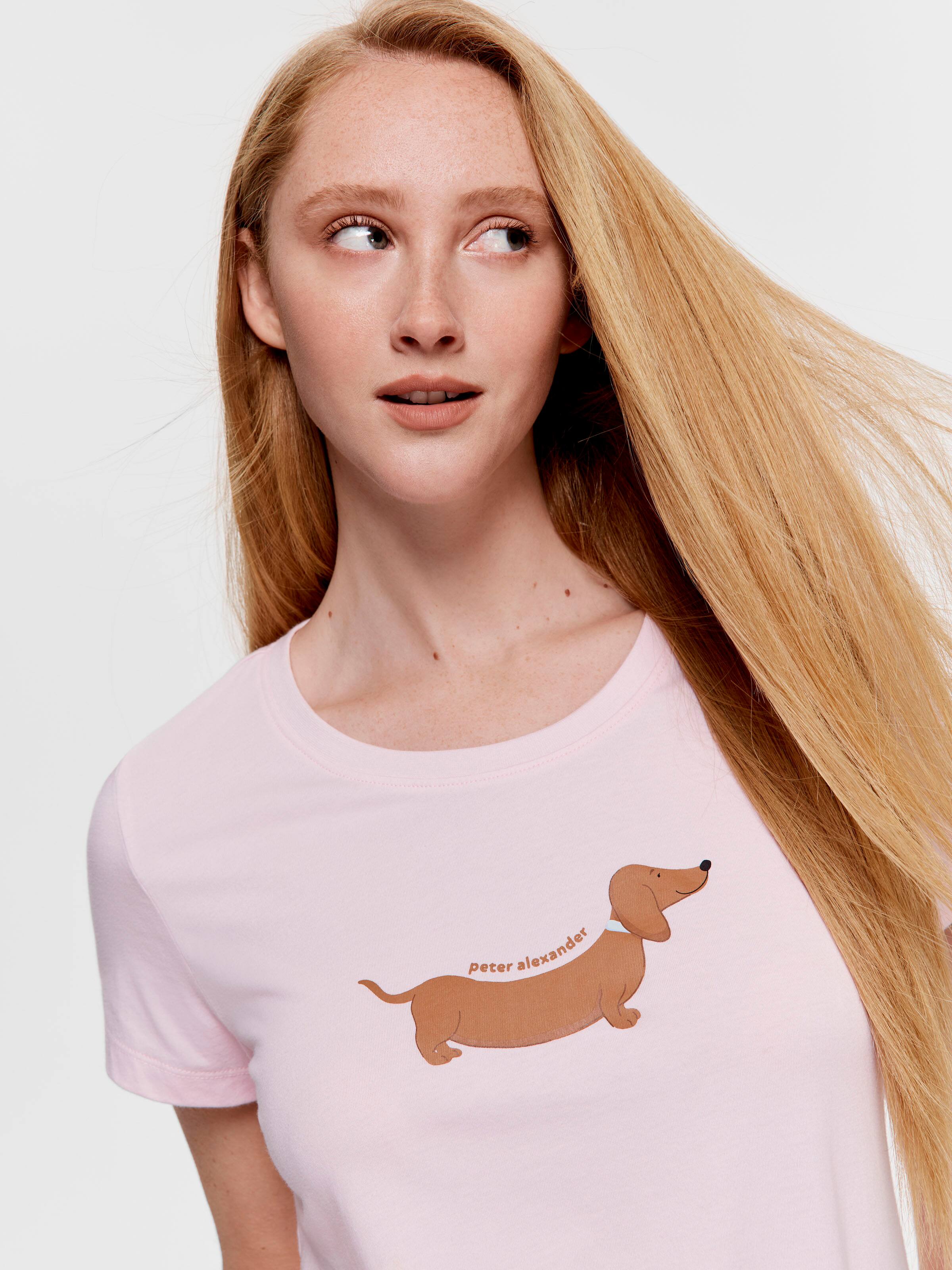 Pink Penny Dog 100% Cotton Tee