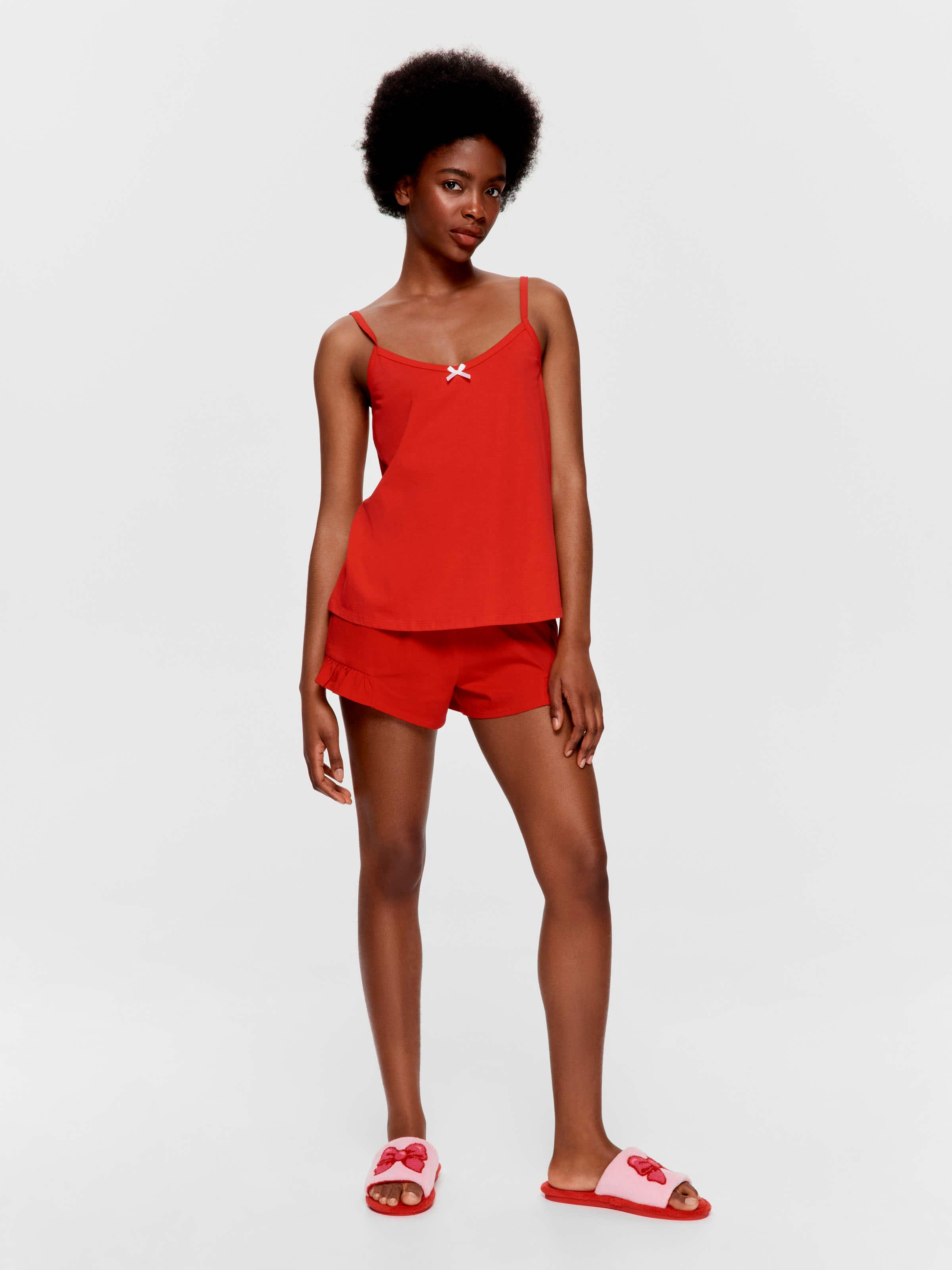 Red 100% Cotton Cami