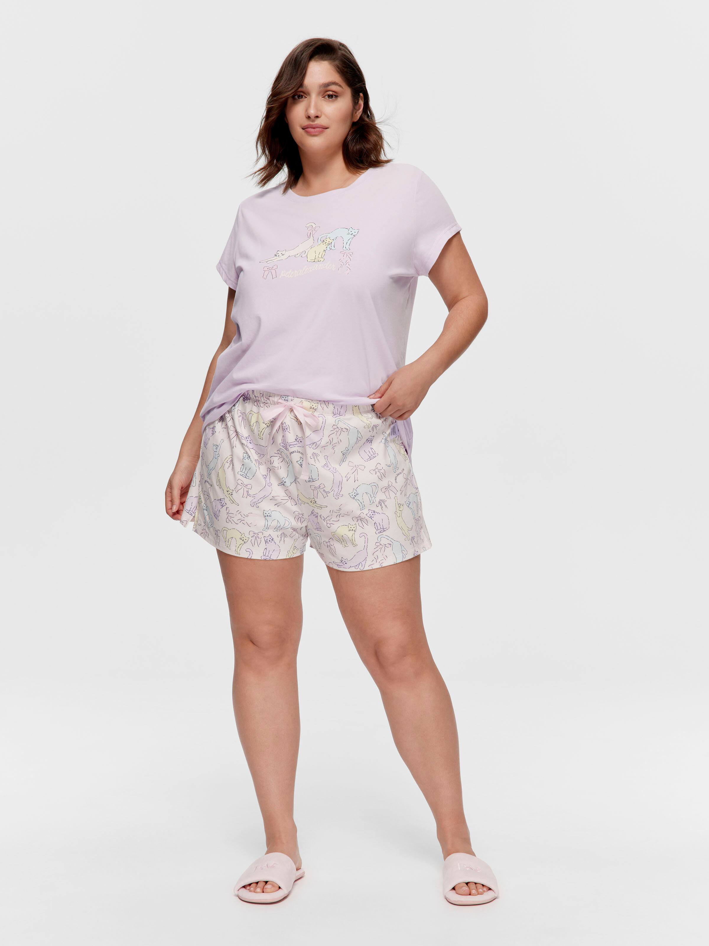 P.A. Plus Pastel Cat Mini Short