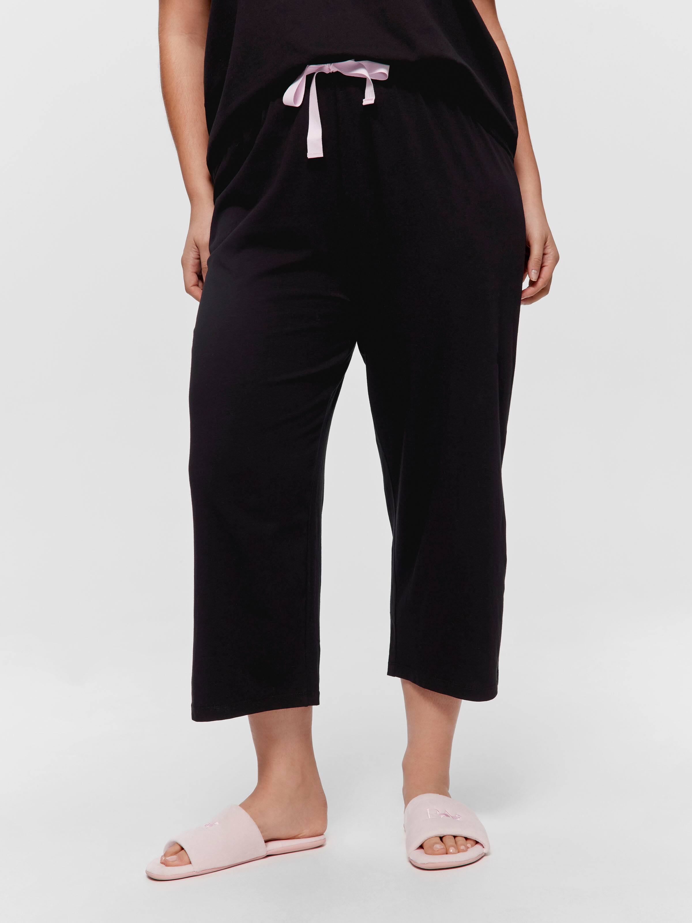P.A. Plus Black 3/4 Pj Pant