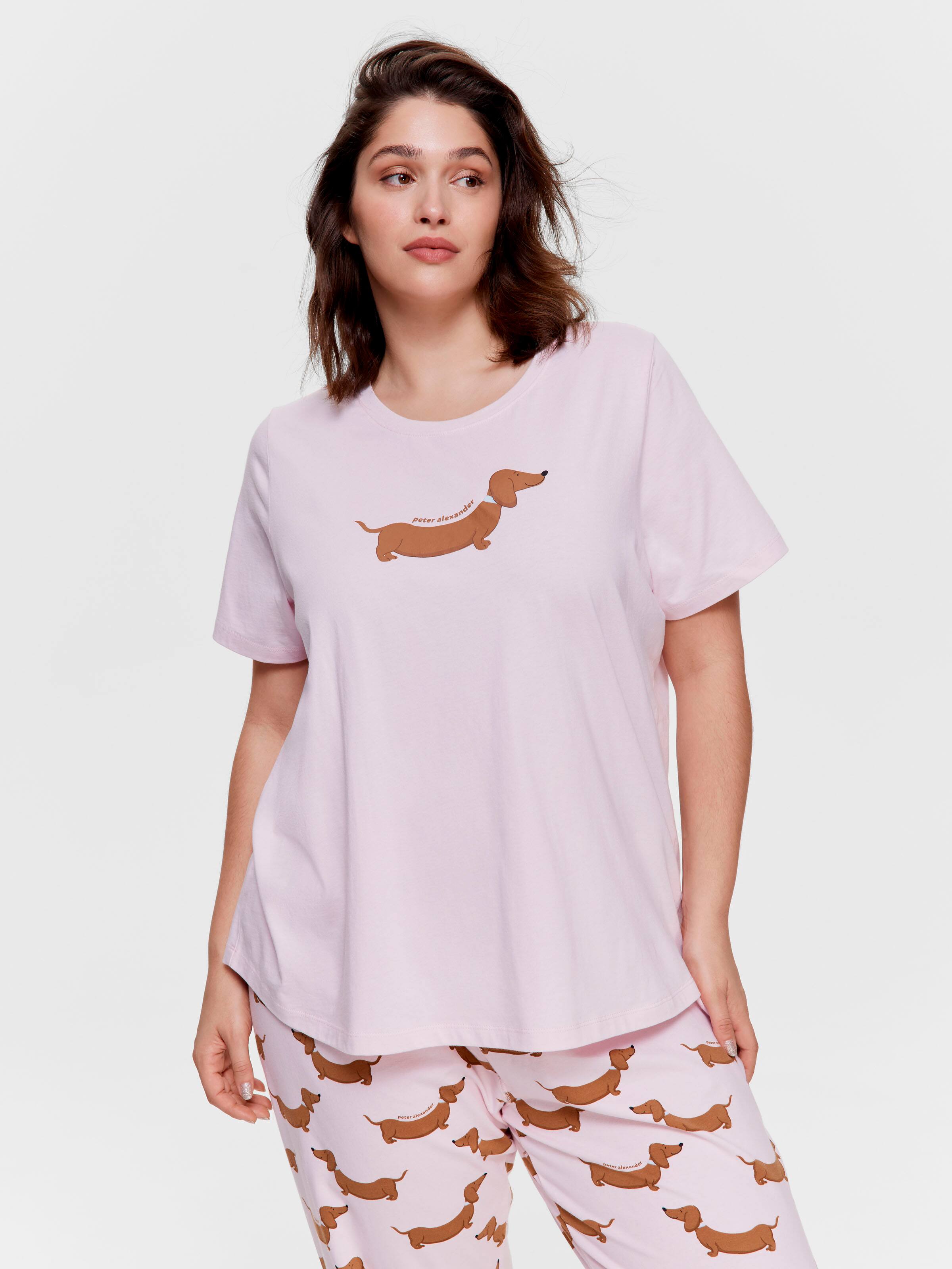 P.A. Plus Pink Penny Dog 100% Cotton Tee
