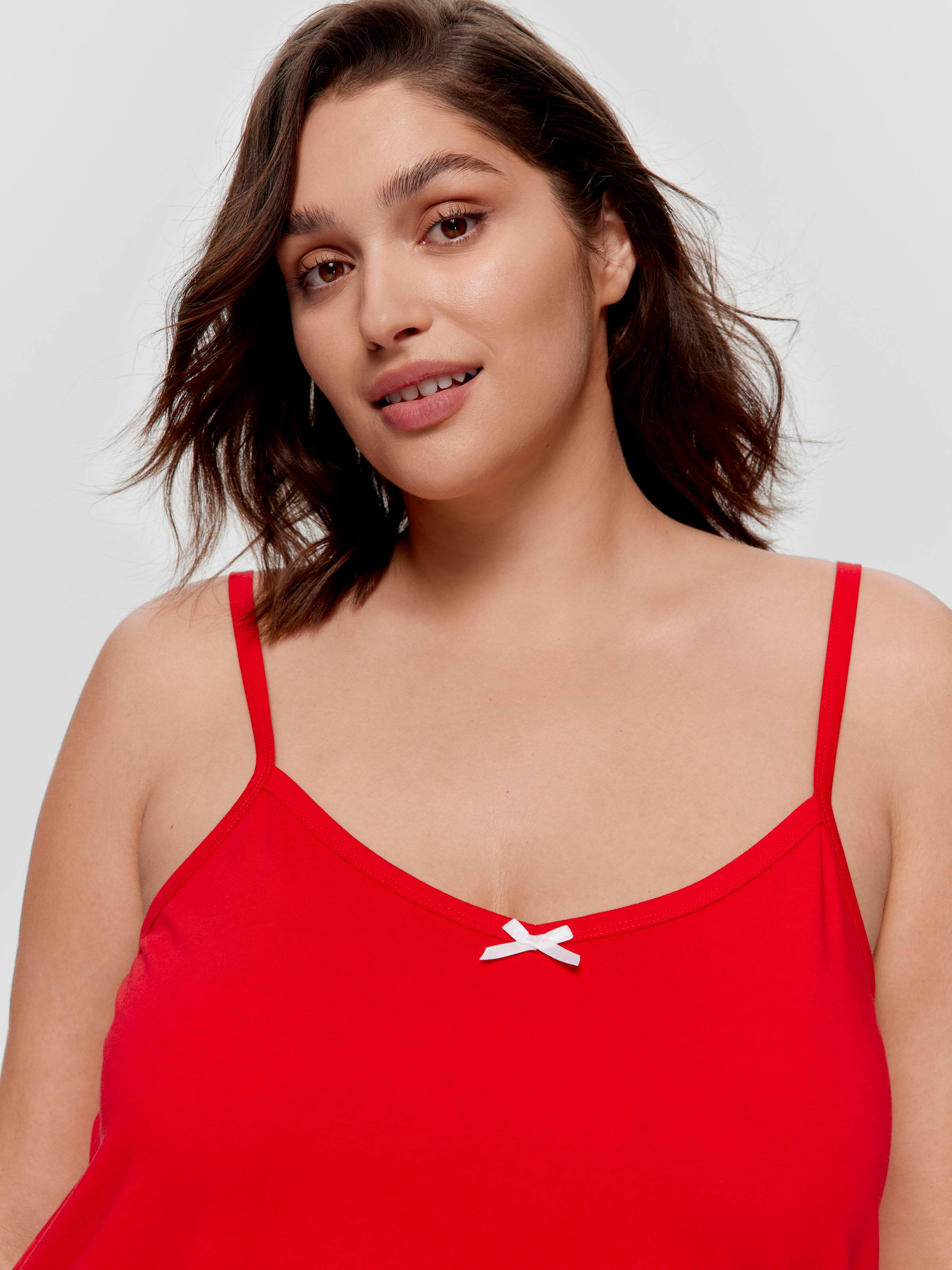 P.A. Plus Red 100% Cotton Cami