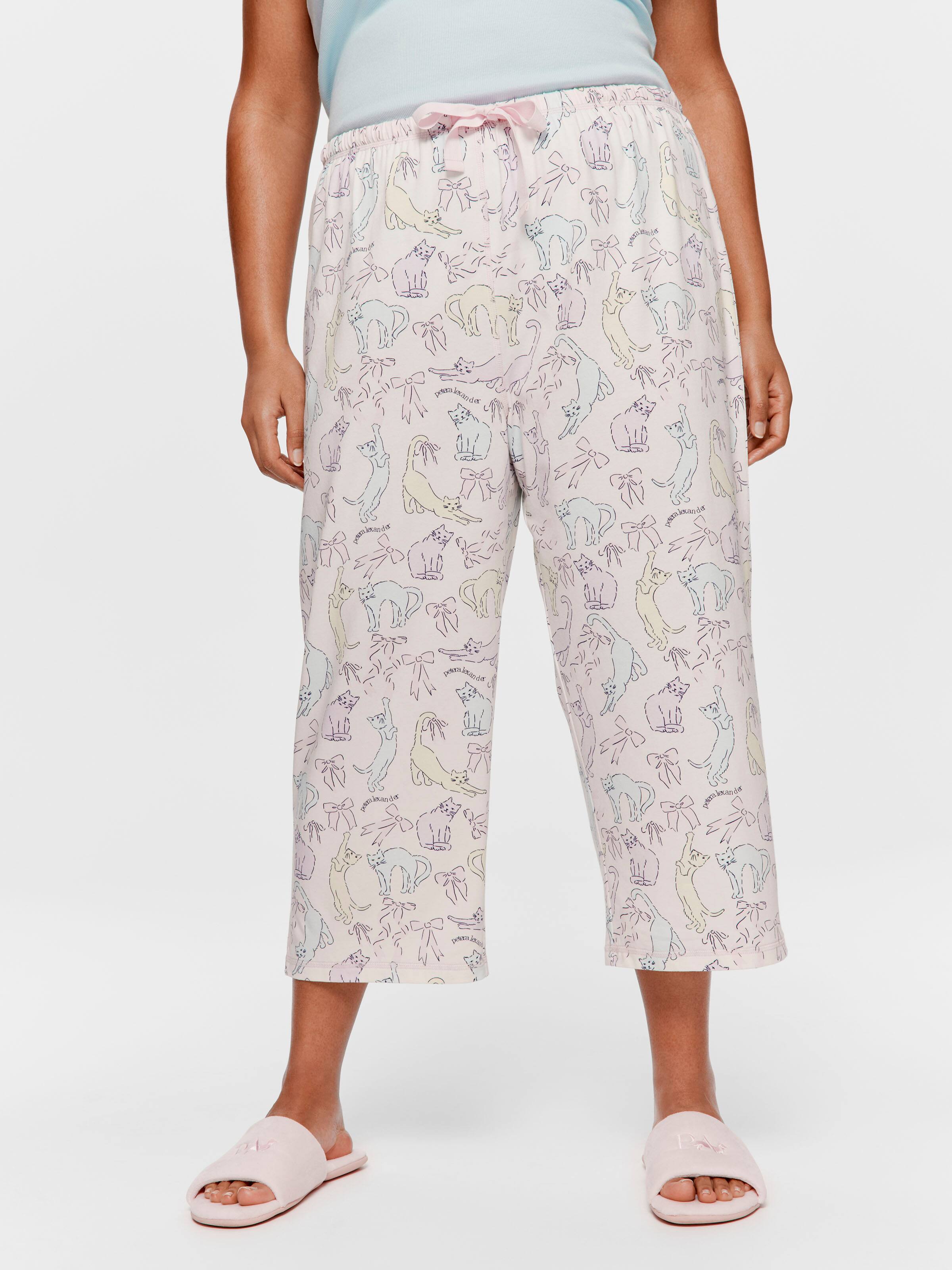 P.A. Plus Pastel Cat 3/4 Pj Pant