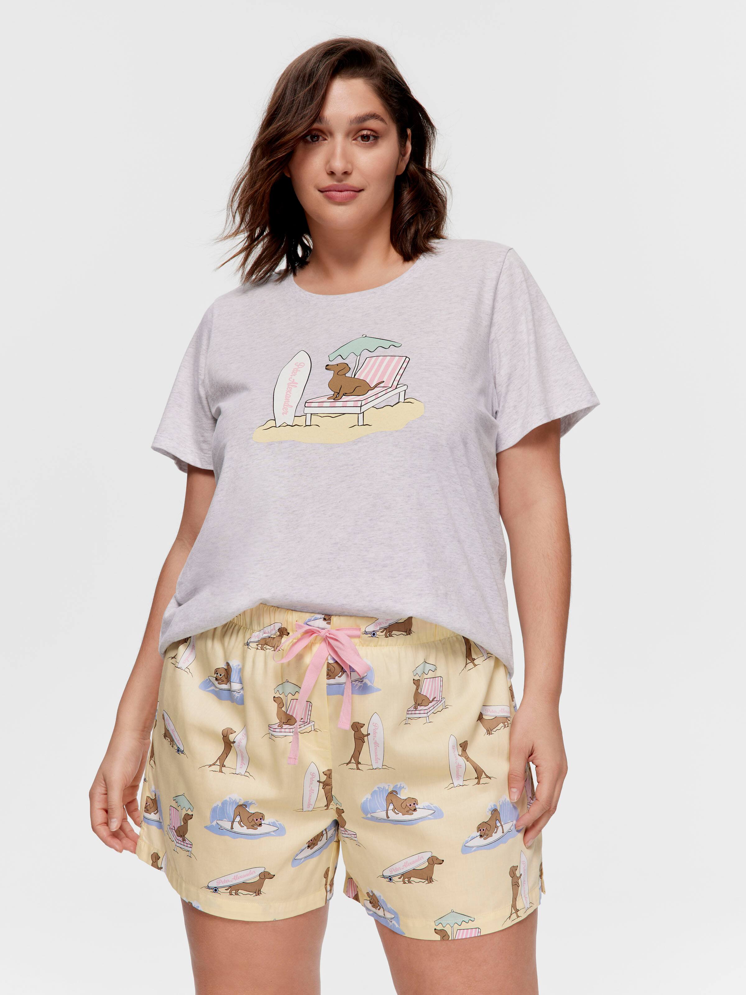 P.A. Plus Beach Penny 100% Cotton Mid Short