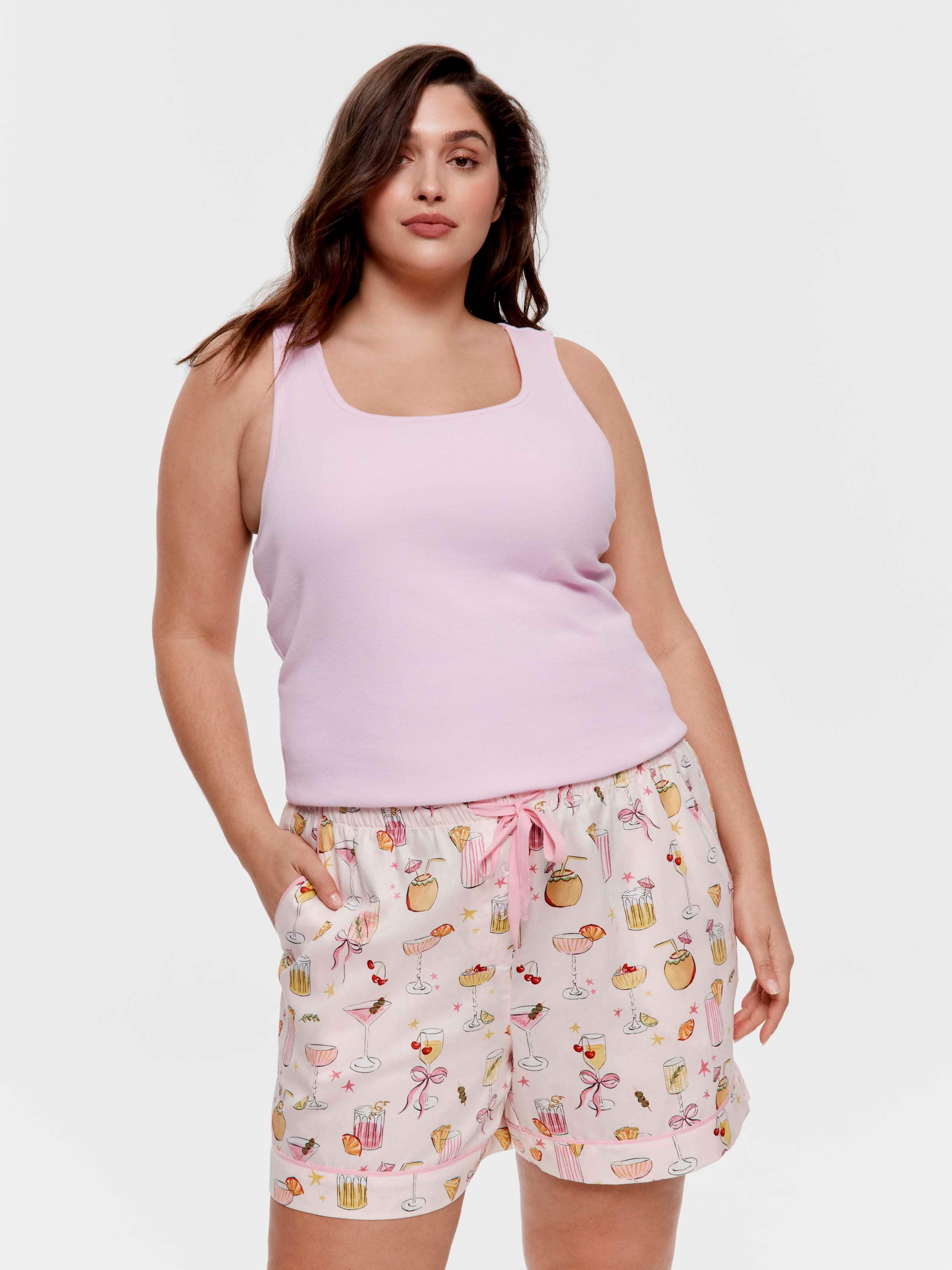 P.A. Plus Cocktail 100% Cotton Relaxed Mid Short