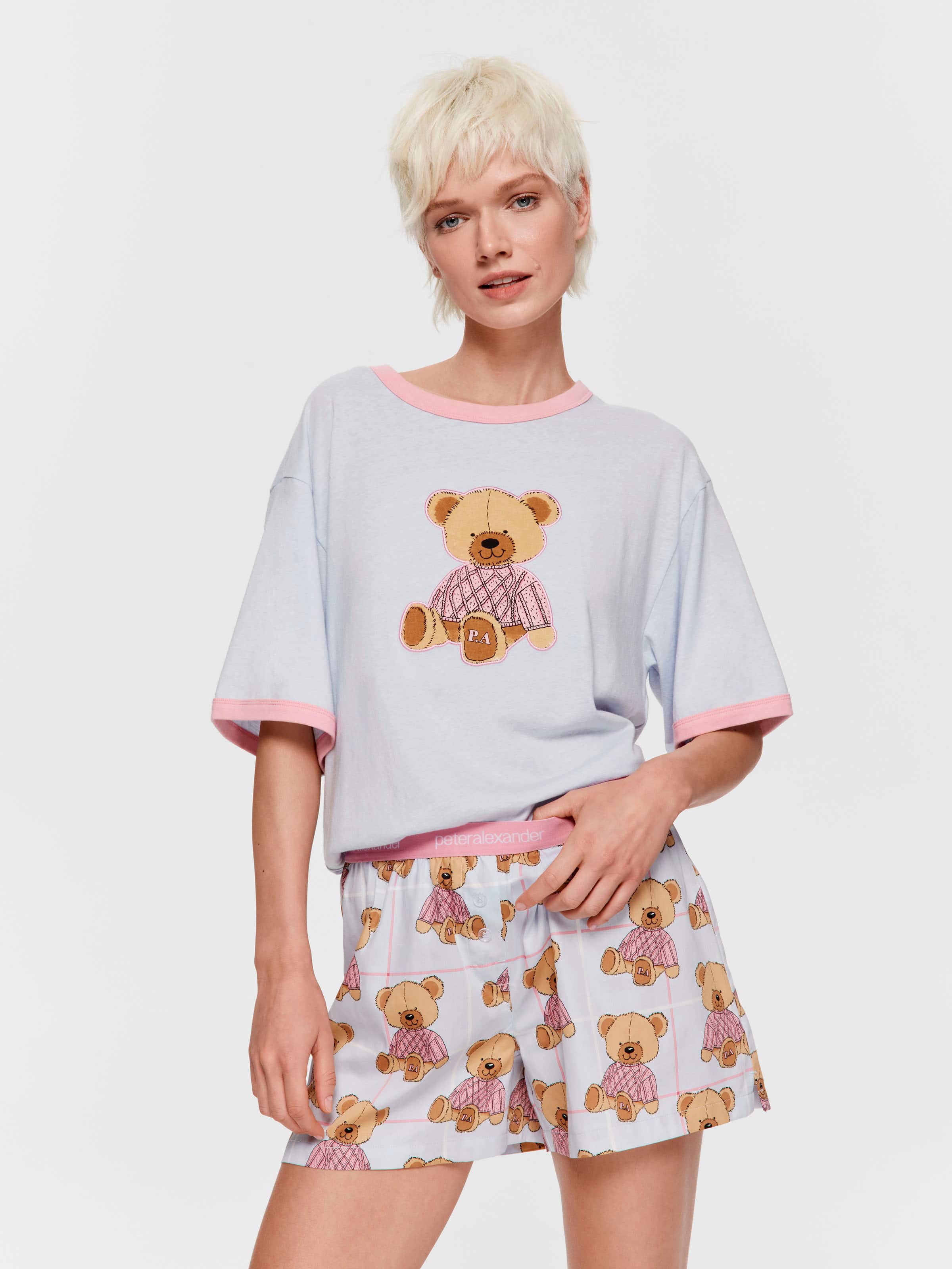 Sweater Teddy Bear 100% Cotton Mid Boxer Short