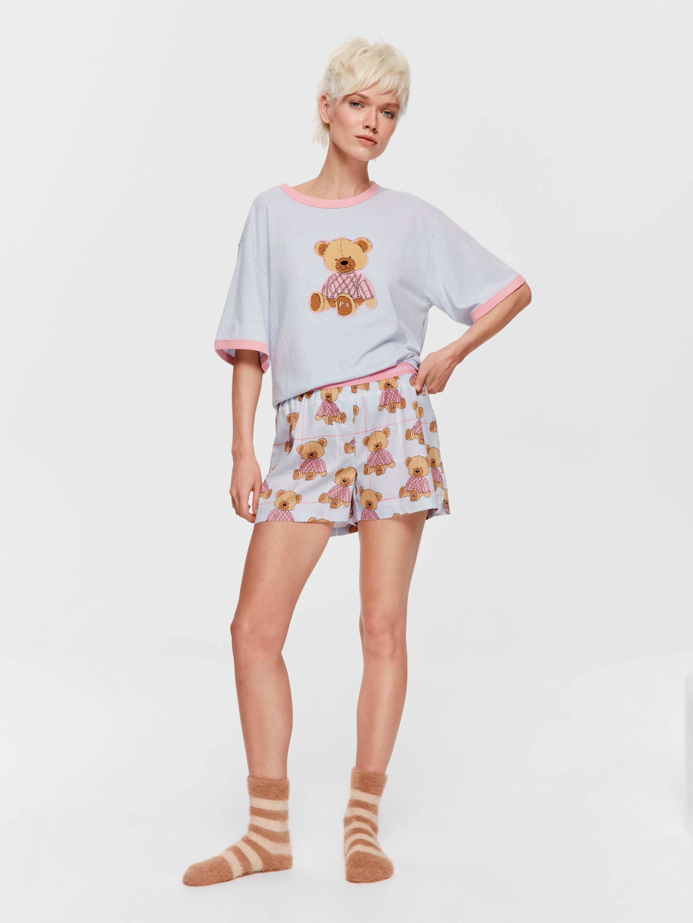 Sweater Teddy Bear 100% Cotton Mid Boxer Short