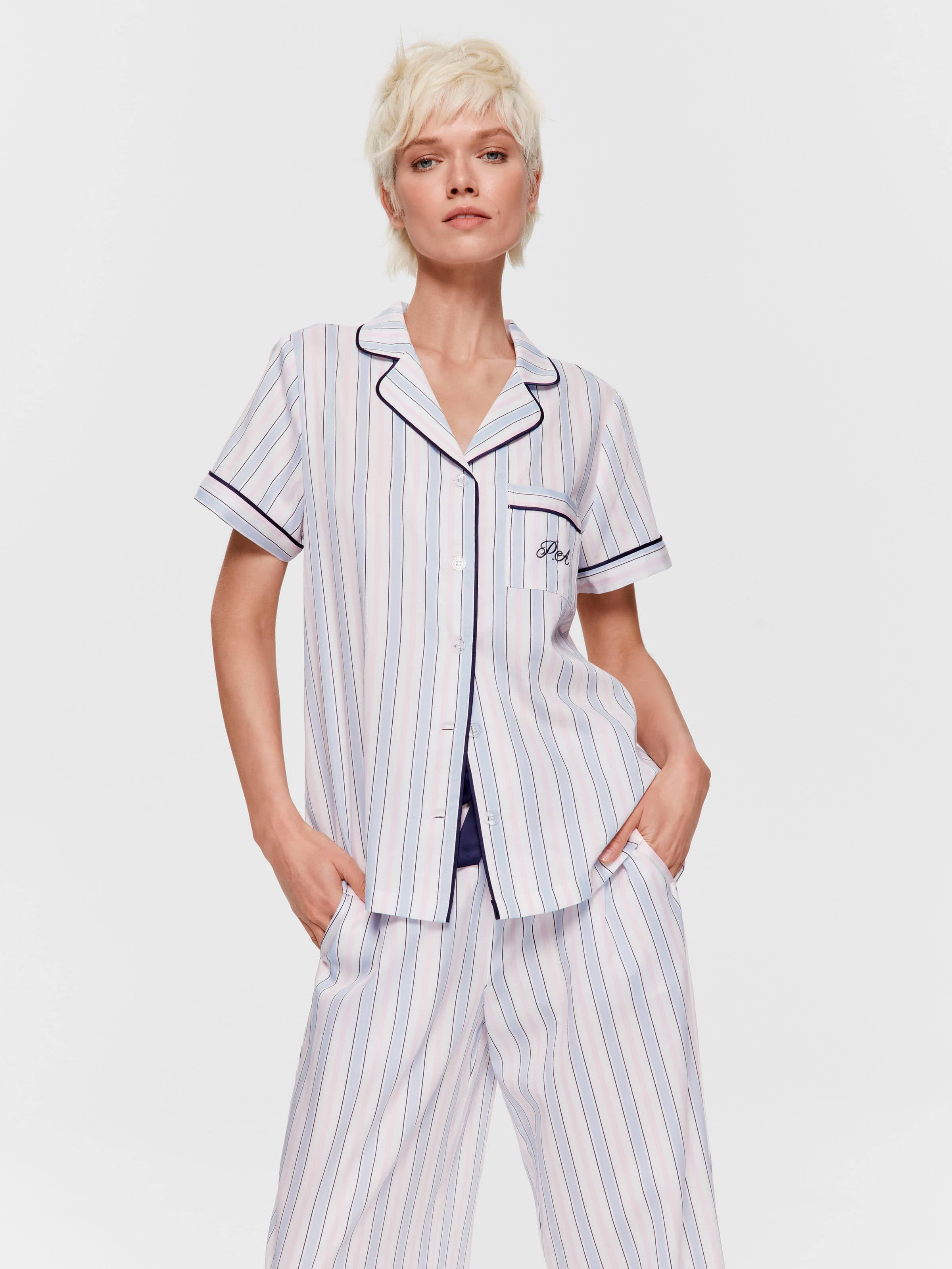 Bedtime Stories Angie Stripe 100% Cotton Pj Set