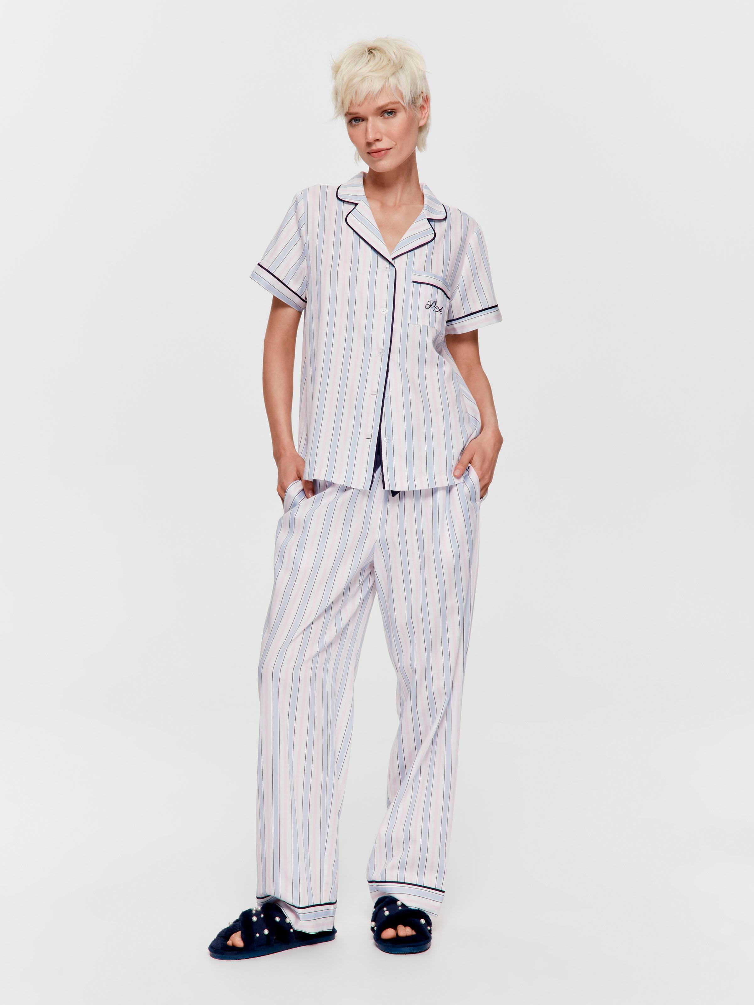 Bedtime Stories Angie Stripe 100% Cotton Pj Set