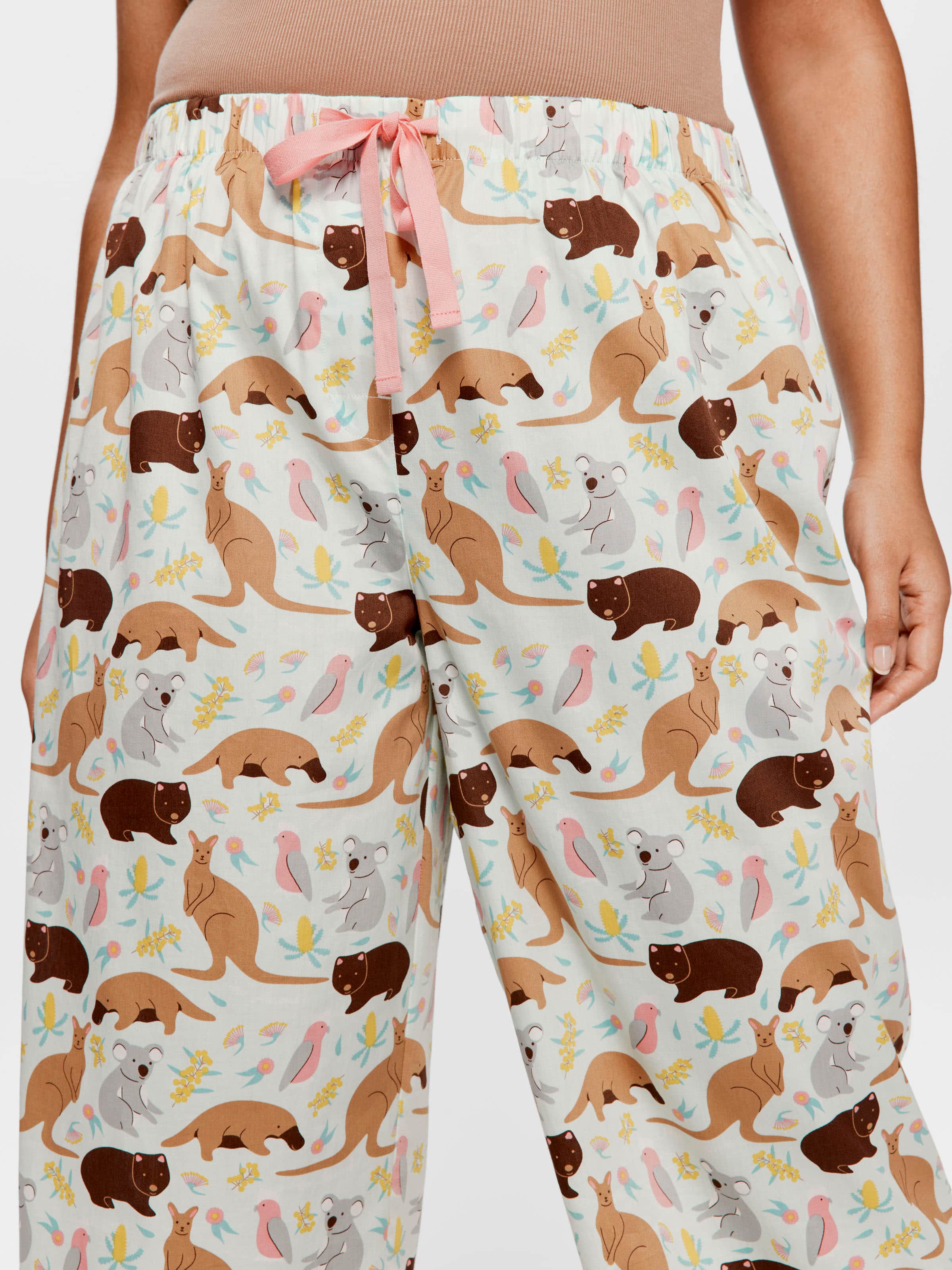 P.A. Plus Australian Animals 100% Cotton 3/4 Pant