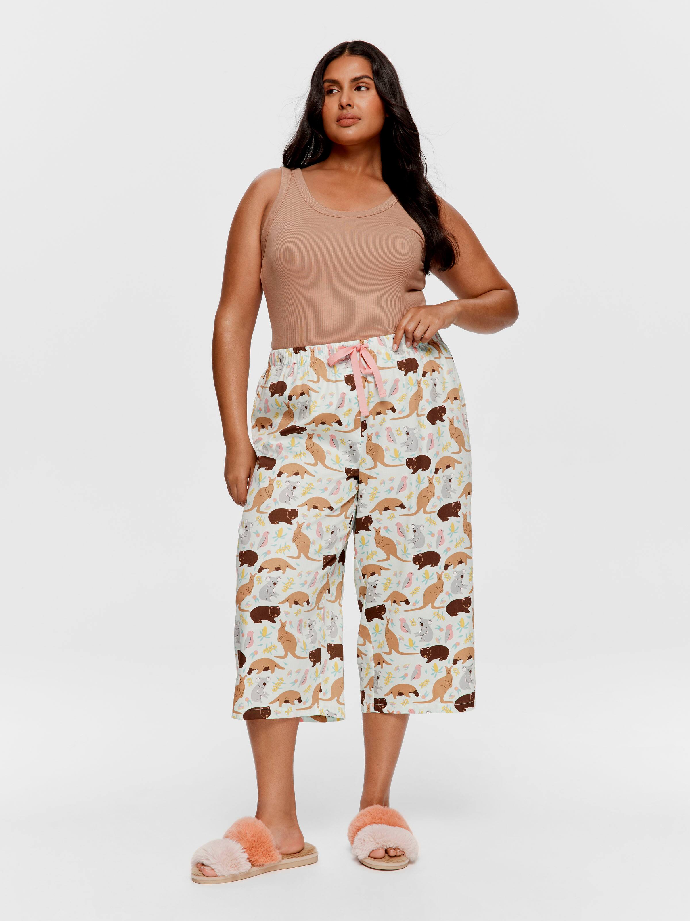 P.A. Plus Australian Animals 100% Cotton 3/4 Pant