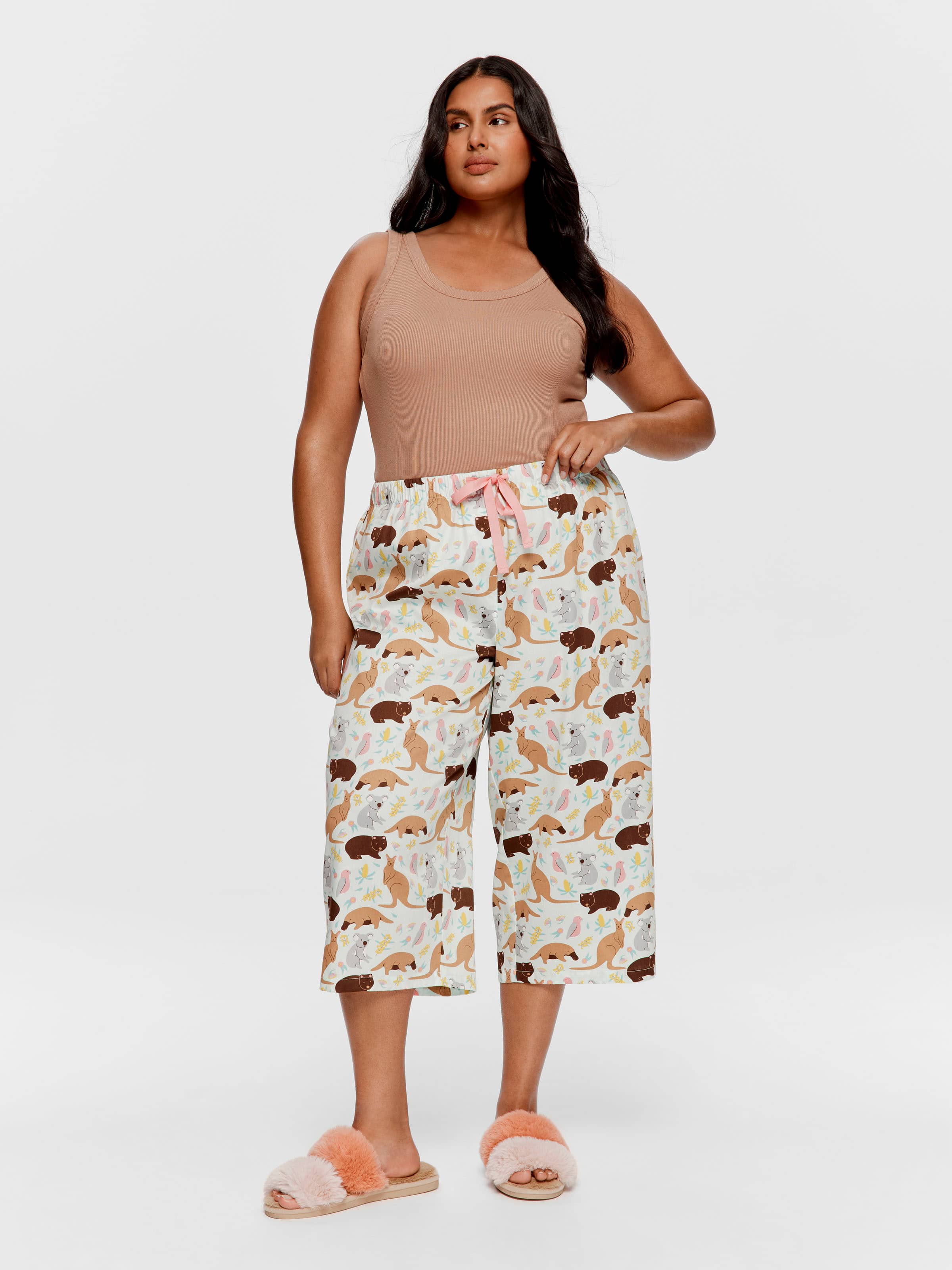 P.A. Plus Australian Animals 100% Cotton 3/4 Pant