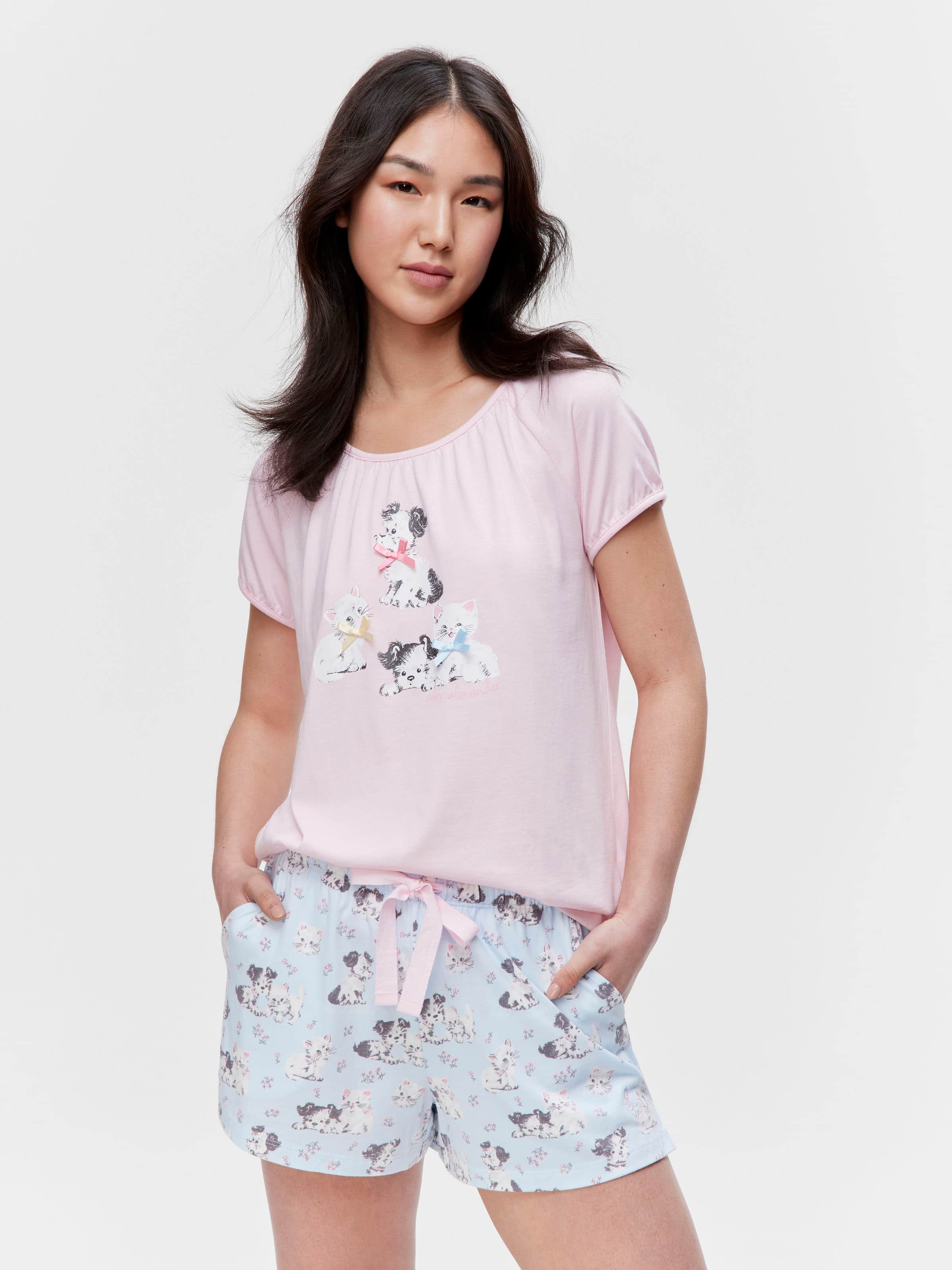 Vintage Bow Animals Mini Short