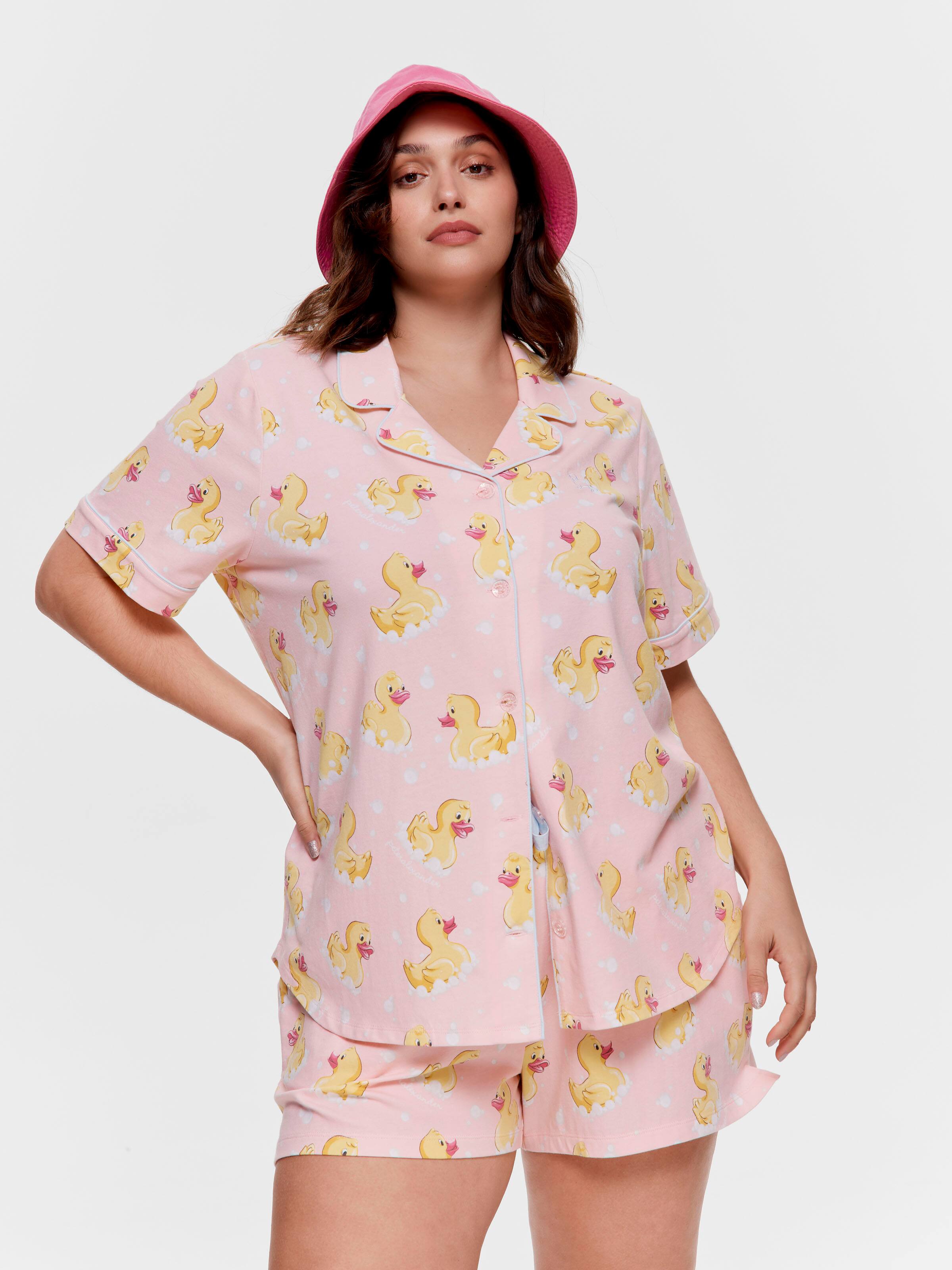 P.A. Plus Rubber Duck Shortie Pj Set