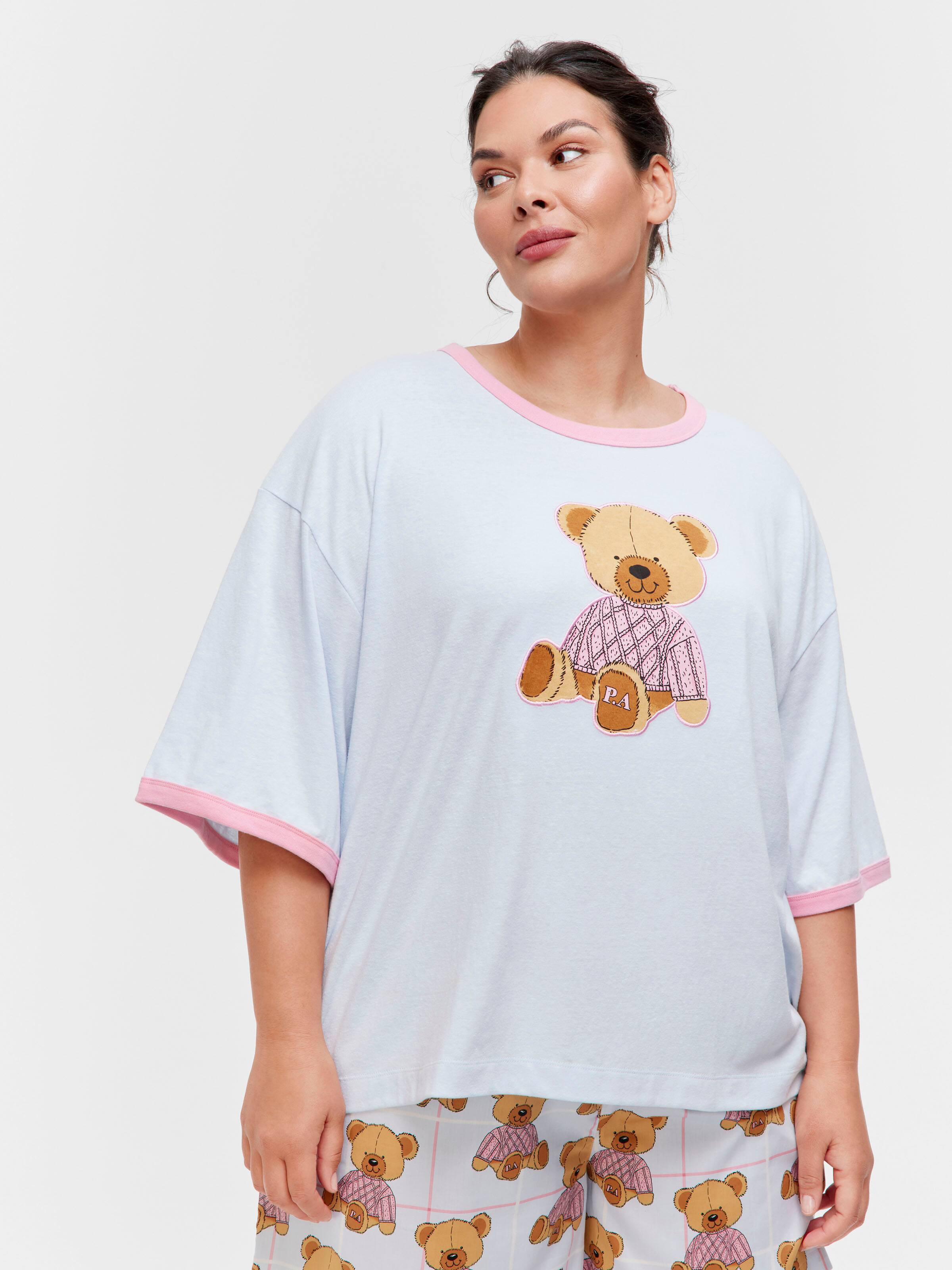 P.A. Plus Sweater Teddy Bear Oversized Tee