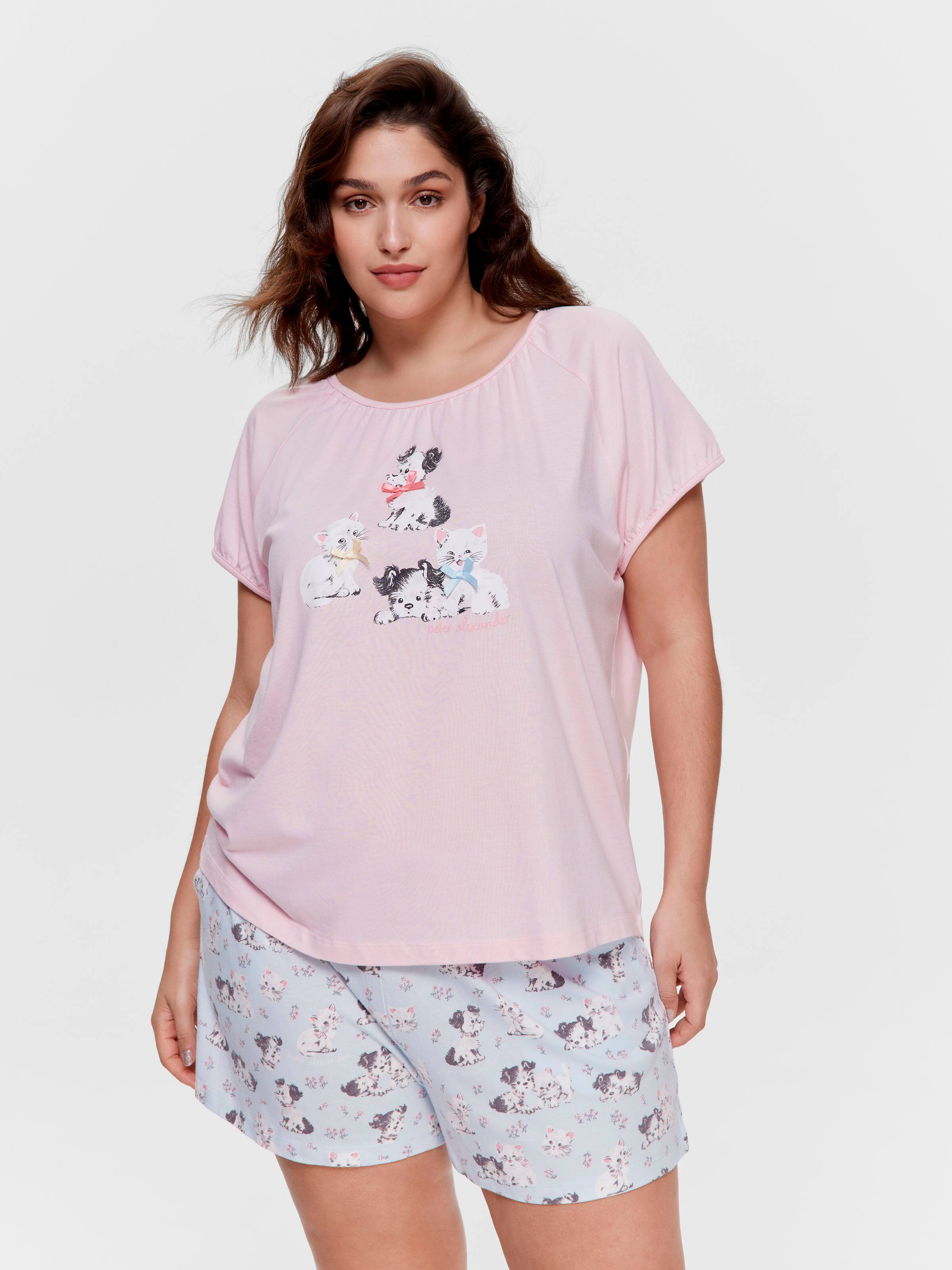 P.A. Plus Vintage Bow Animals Fashion Tee