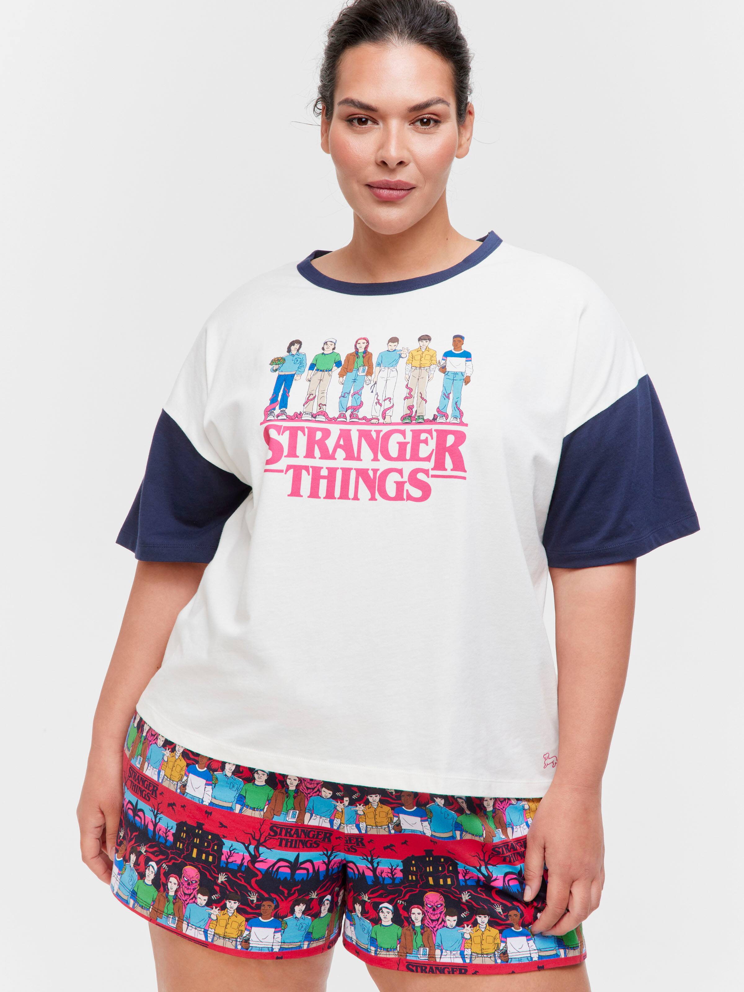 P.A. Plus Stranger Things 100% Cotton Oversized Tee