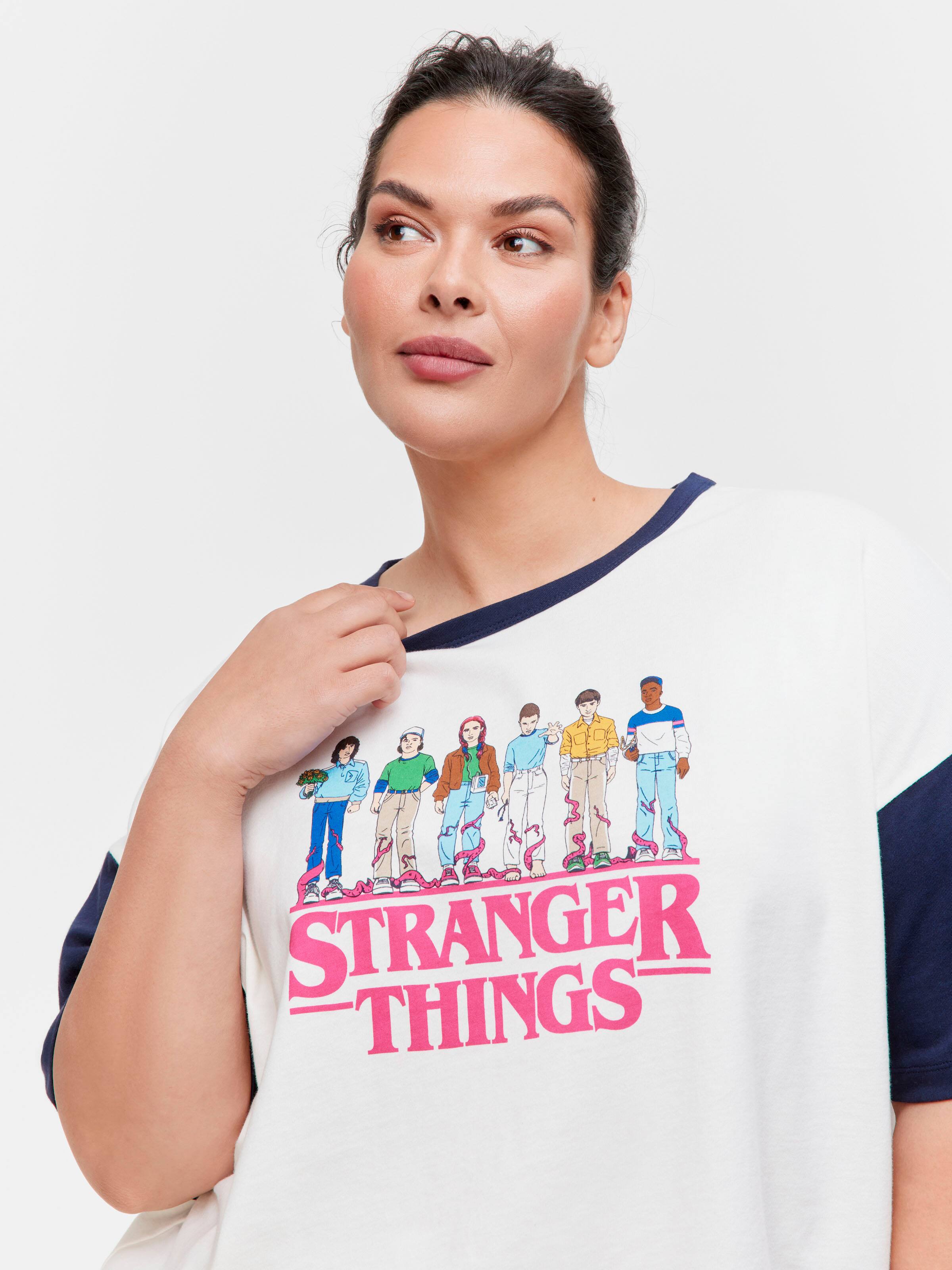 P.A. Plus Stranger Things 100% Cotton Oversized Tee