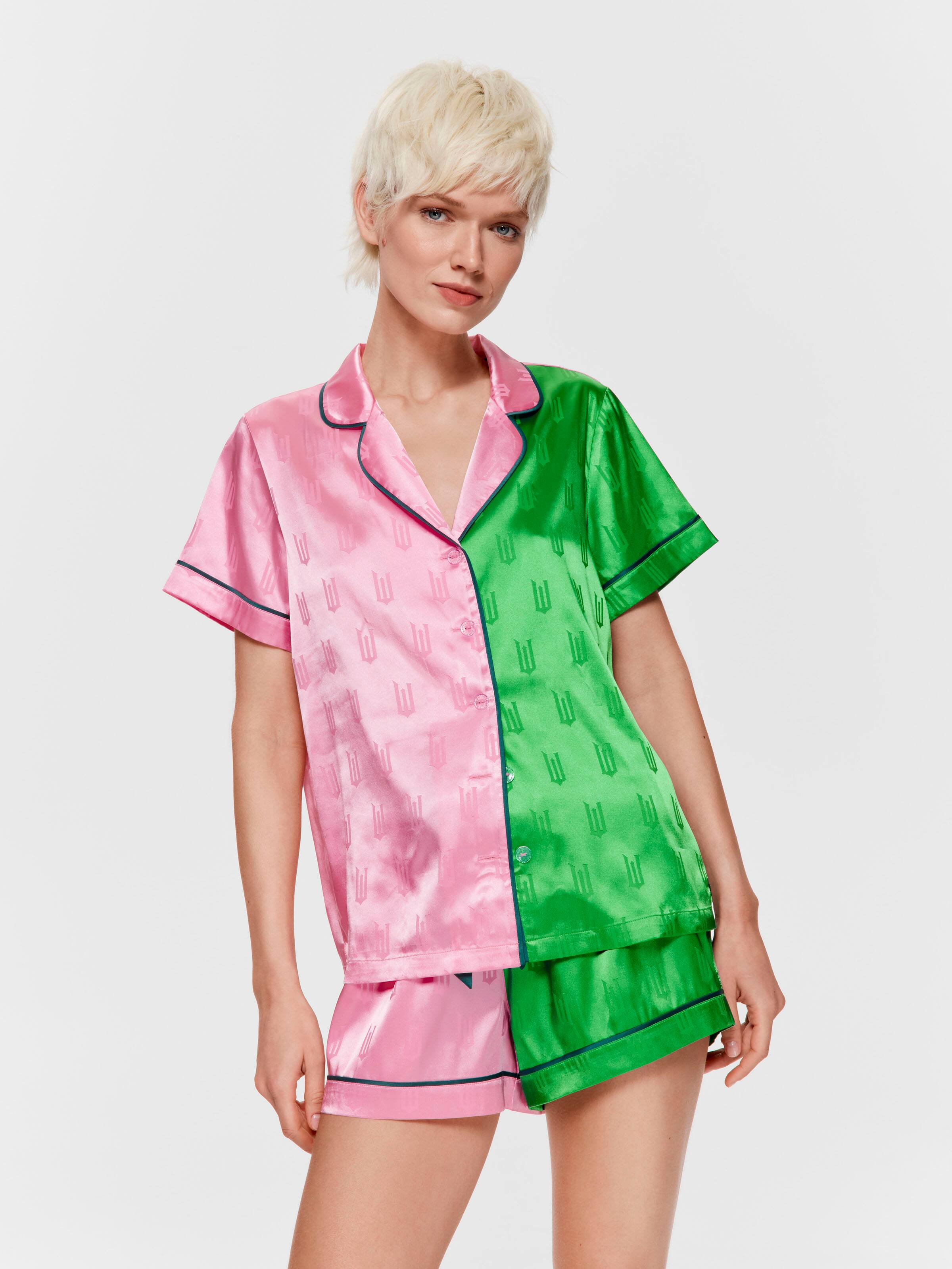 Wicked Chic Satin Shortie Pj Set
