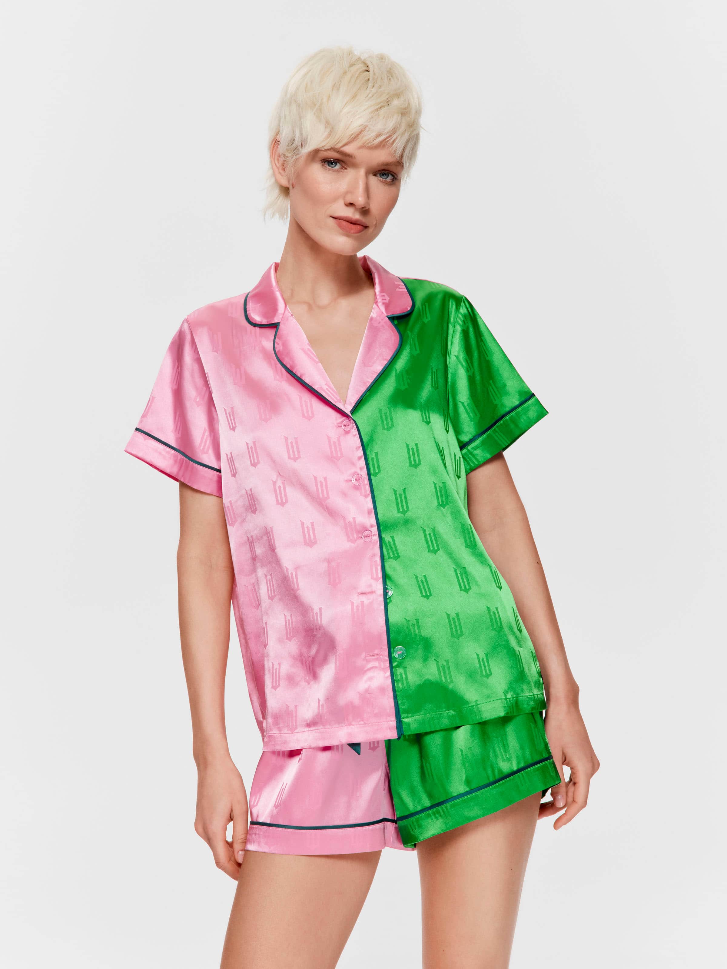 Wicked Chic Satin Shortie Pj Set