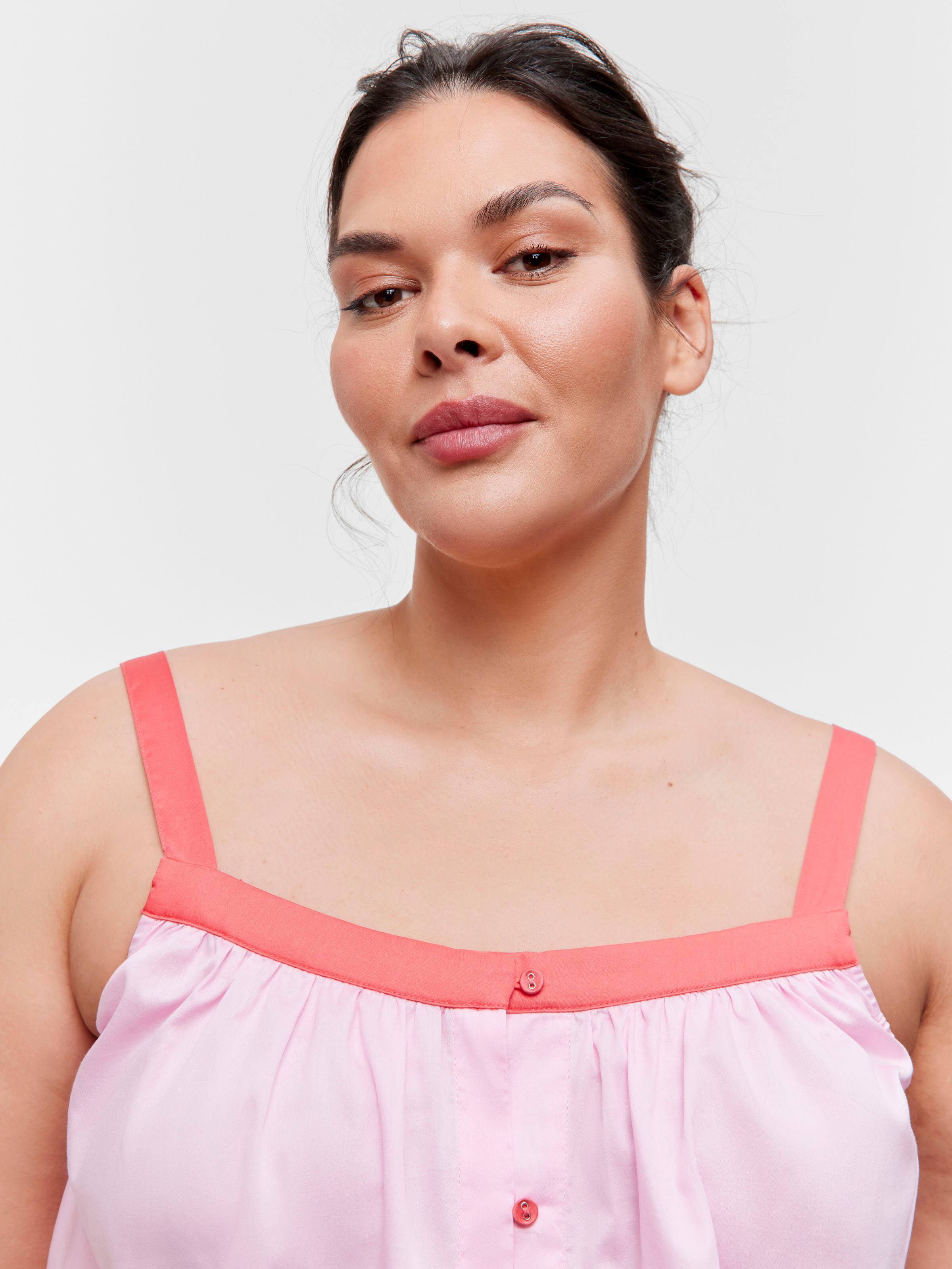 P.A. Plus Pink & Red 100% Soft Cotton Cami