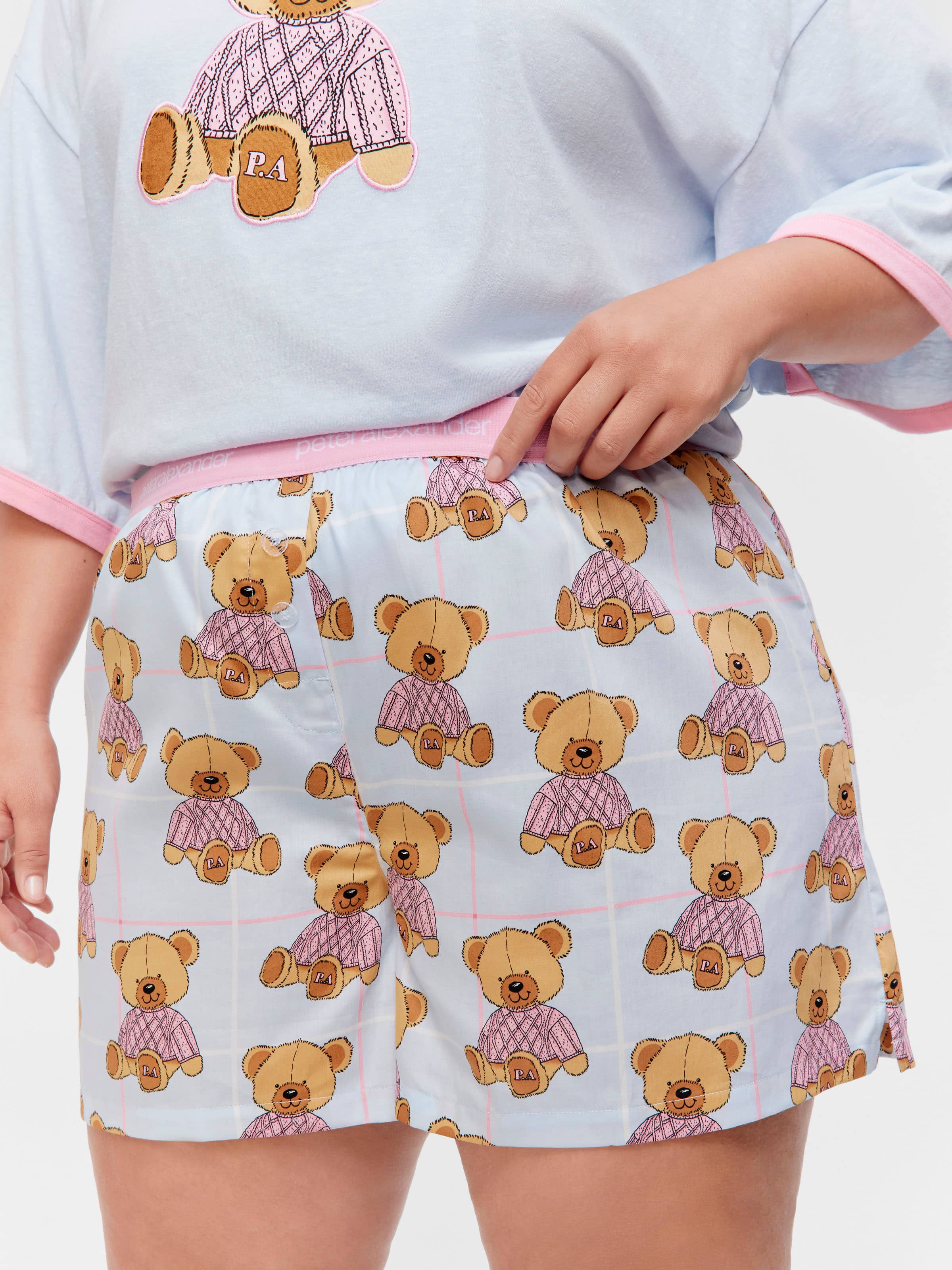 P.A. Plus Sweater Teddy Bear 100% Cotton Mid Boxer Short