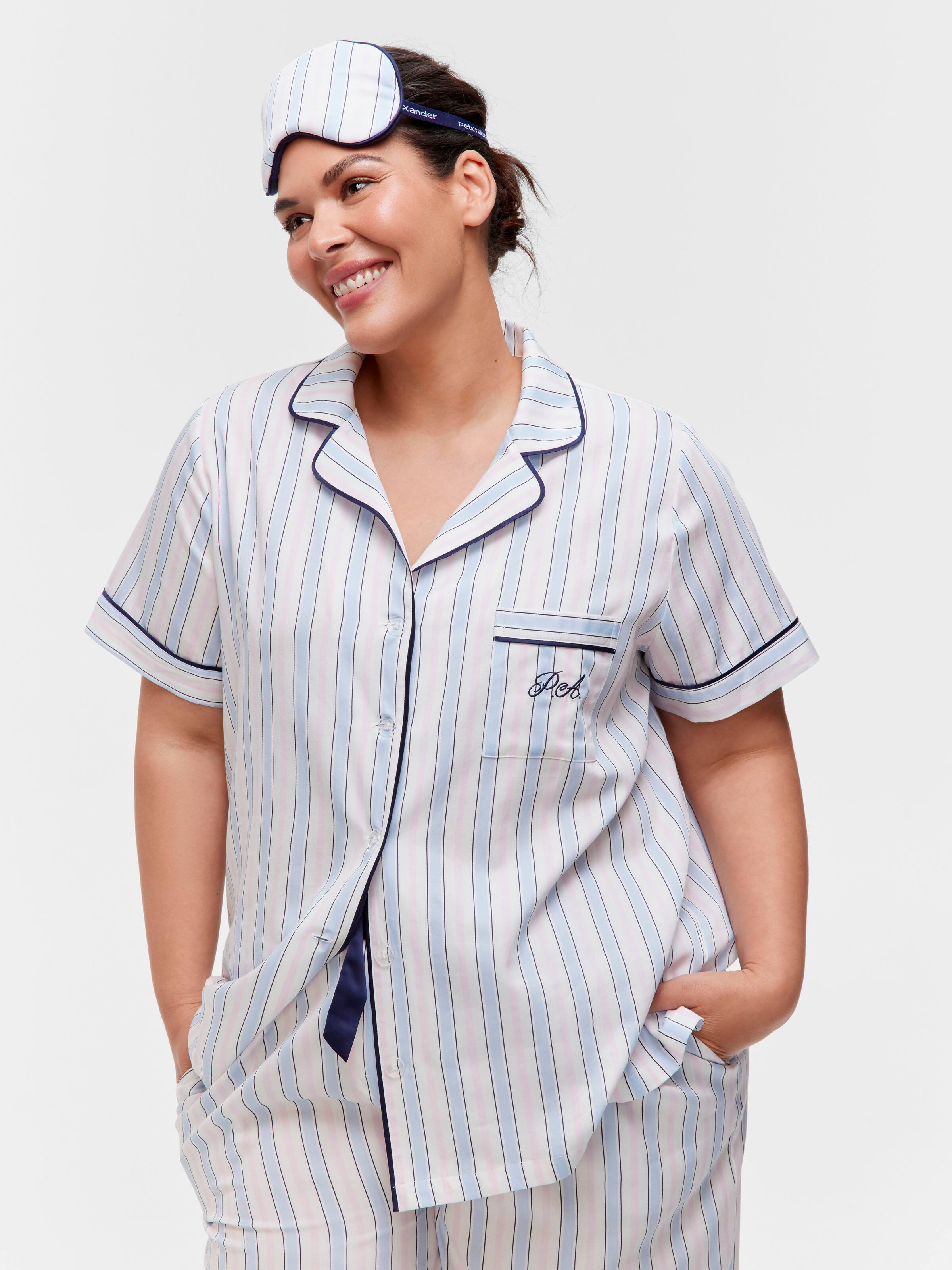 P.A. Plus Bedtime Stories Angie Stripe 100% Cotton Pj Set