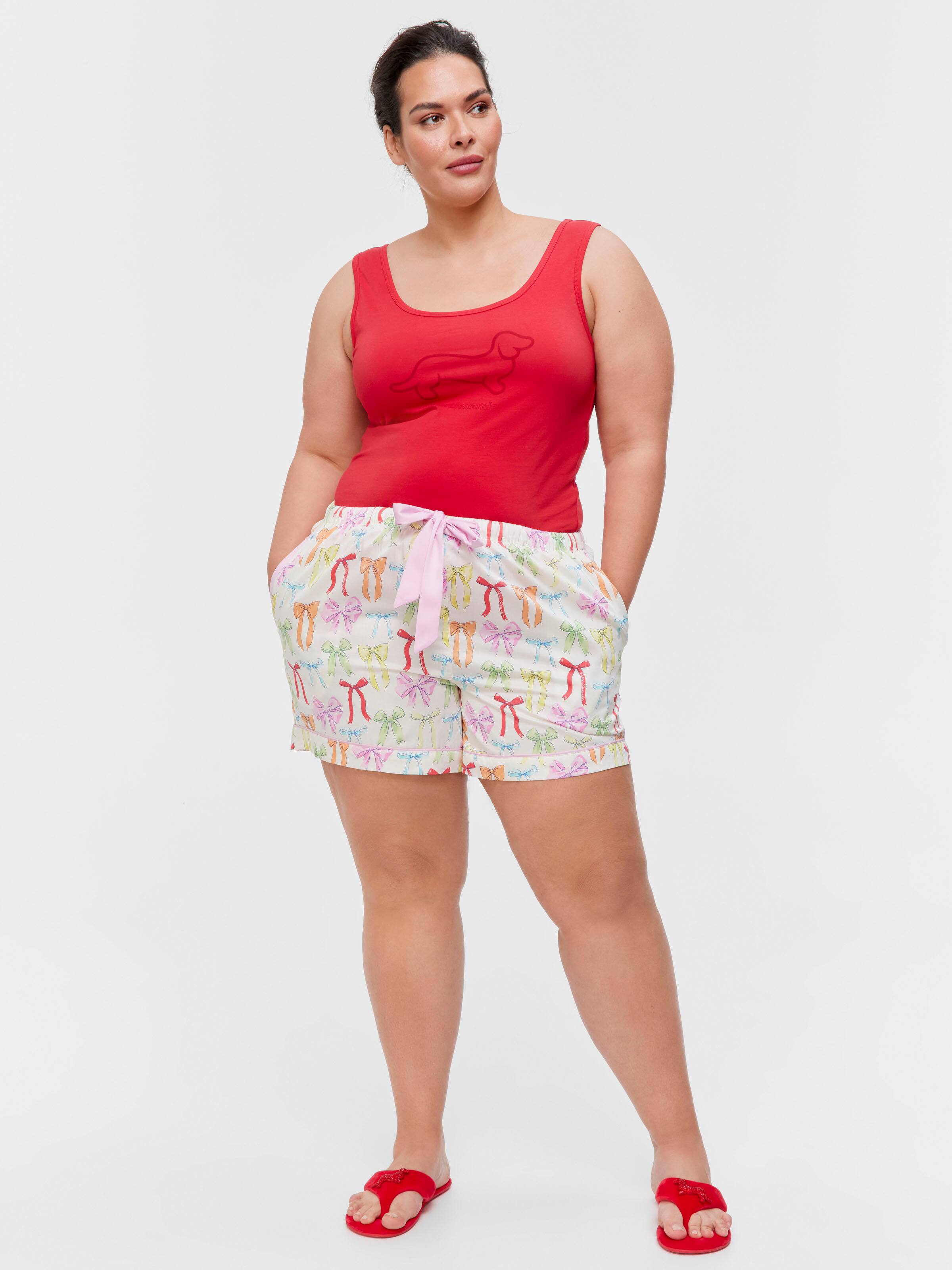 P.A. Plus Colourful Bows 100% Cotton Mid Tux Luxe Short