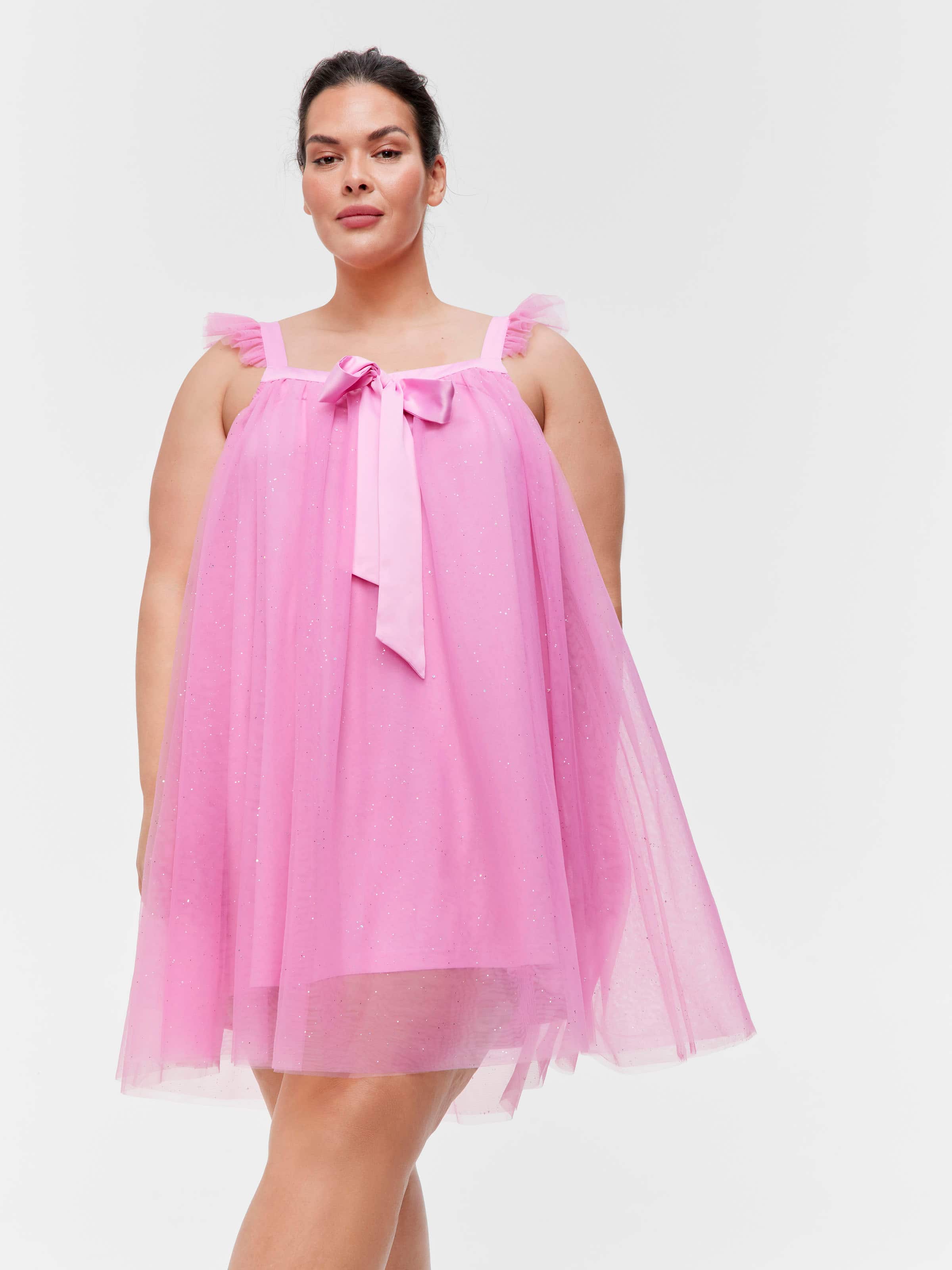 P.A. Plus Sparkle Mesh Babydoll Nightie