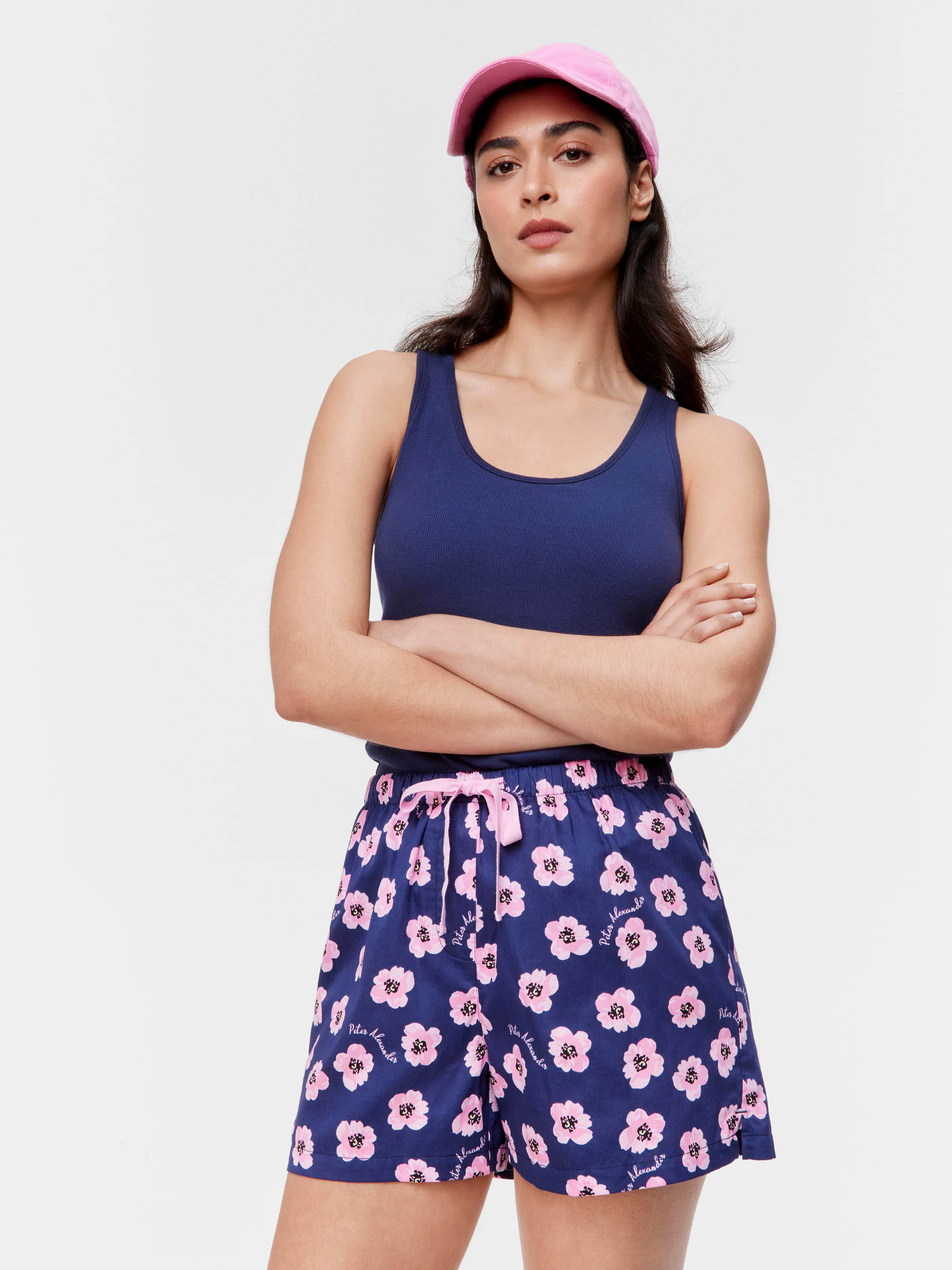 Poppy Floral 100% Cotton Mid Short