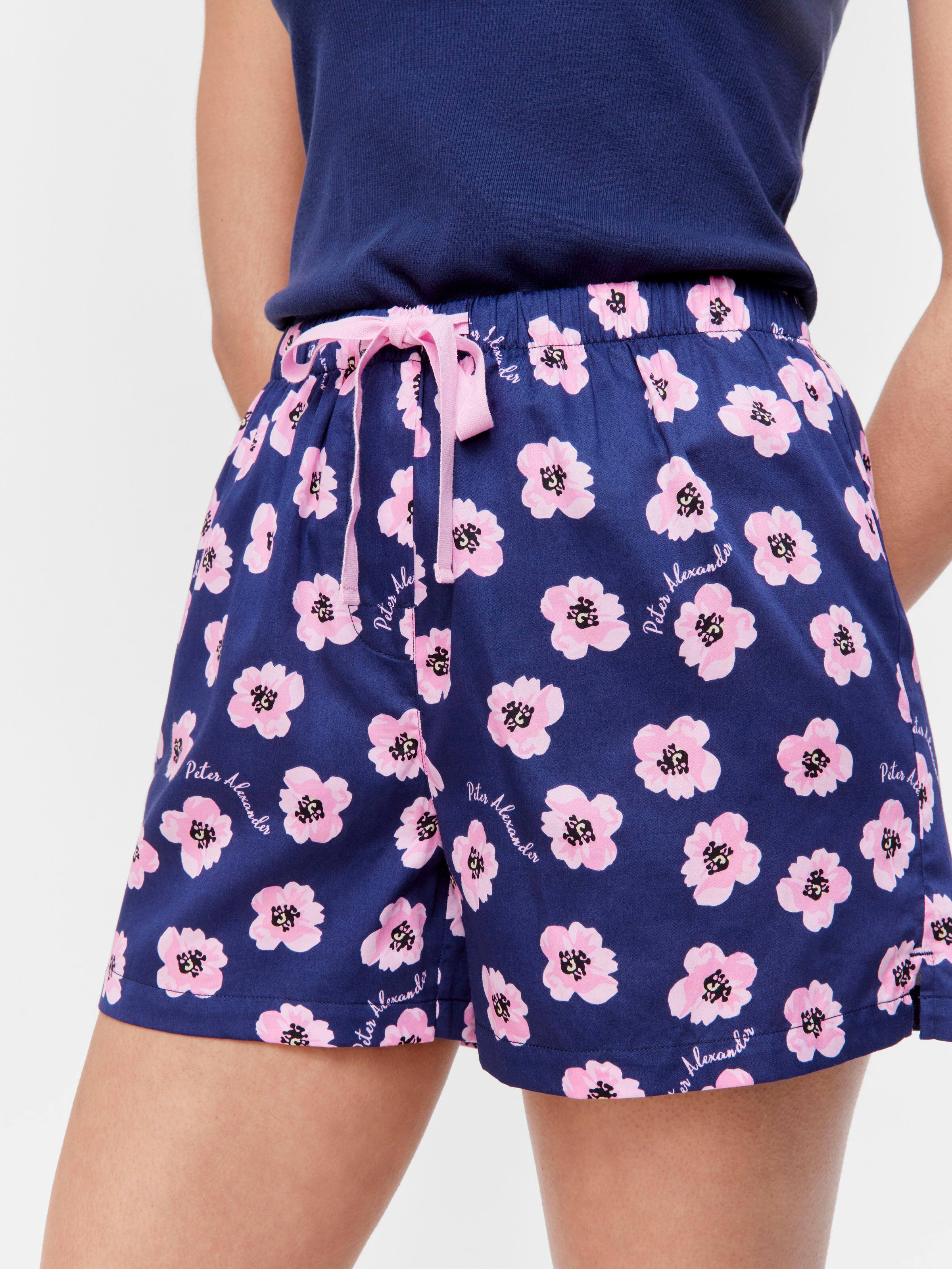 Poppy Floral 100% Cotton Mid Short
