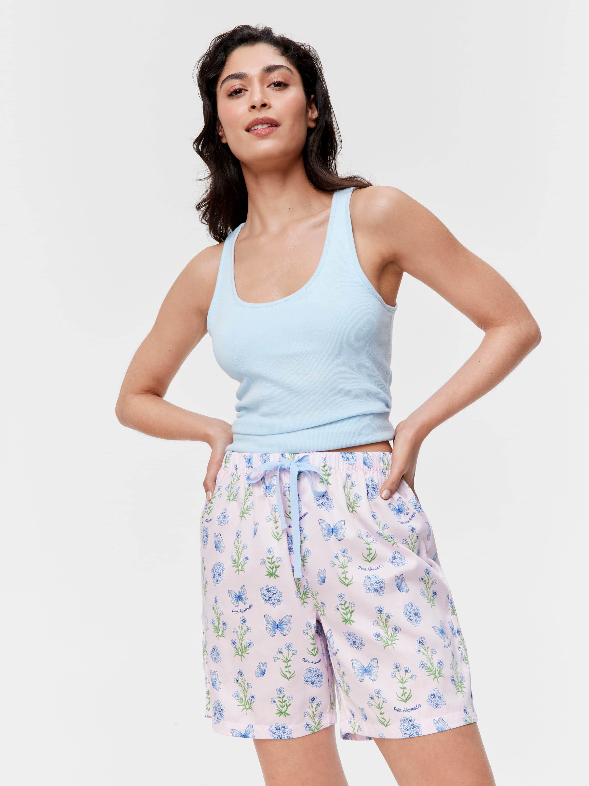 Butterfly Floral 100% Cotton Judy Short