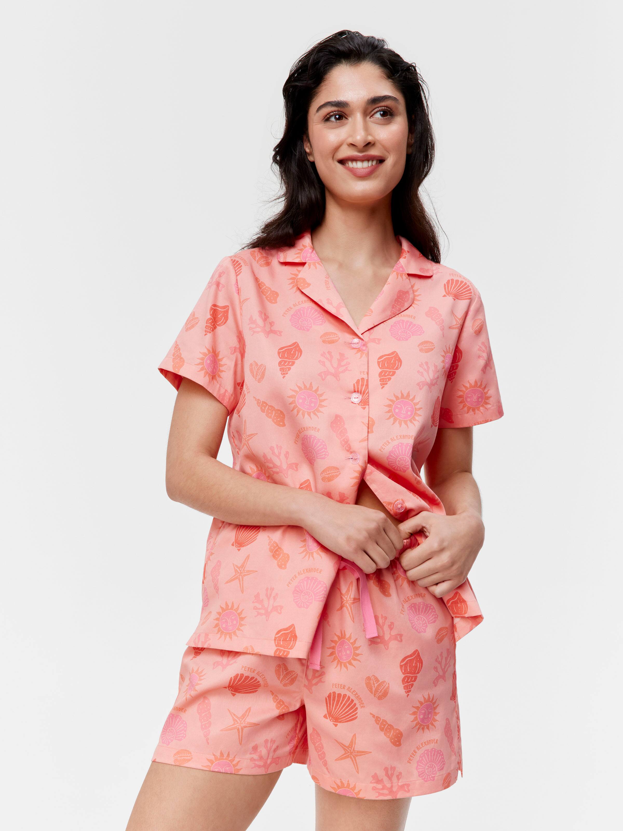 Sun Bloom 100% Cotton Shortie Pj Set