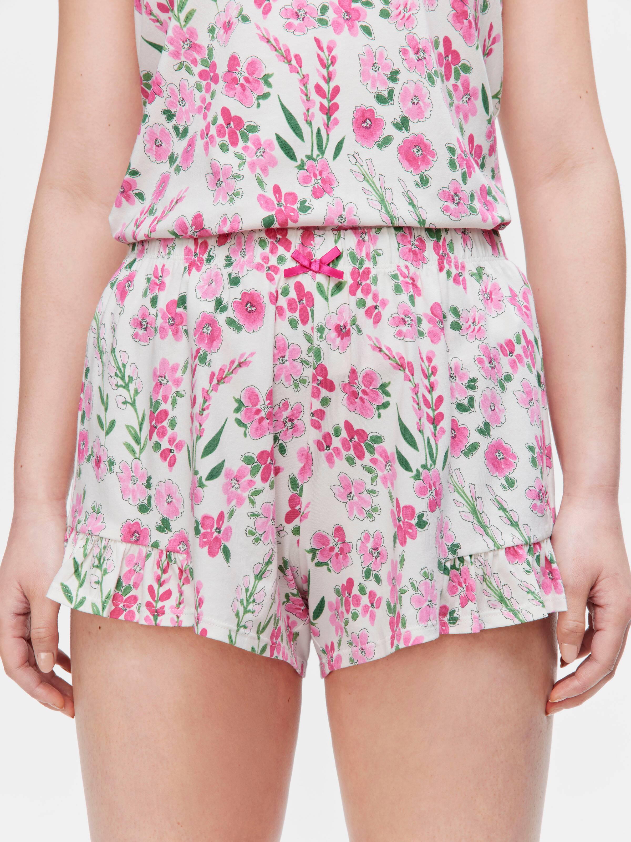 Watercolour Floral Mini Frill Short