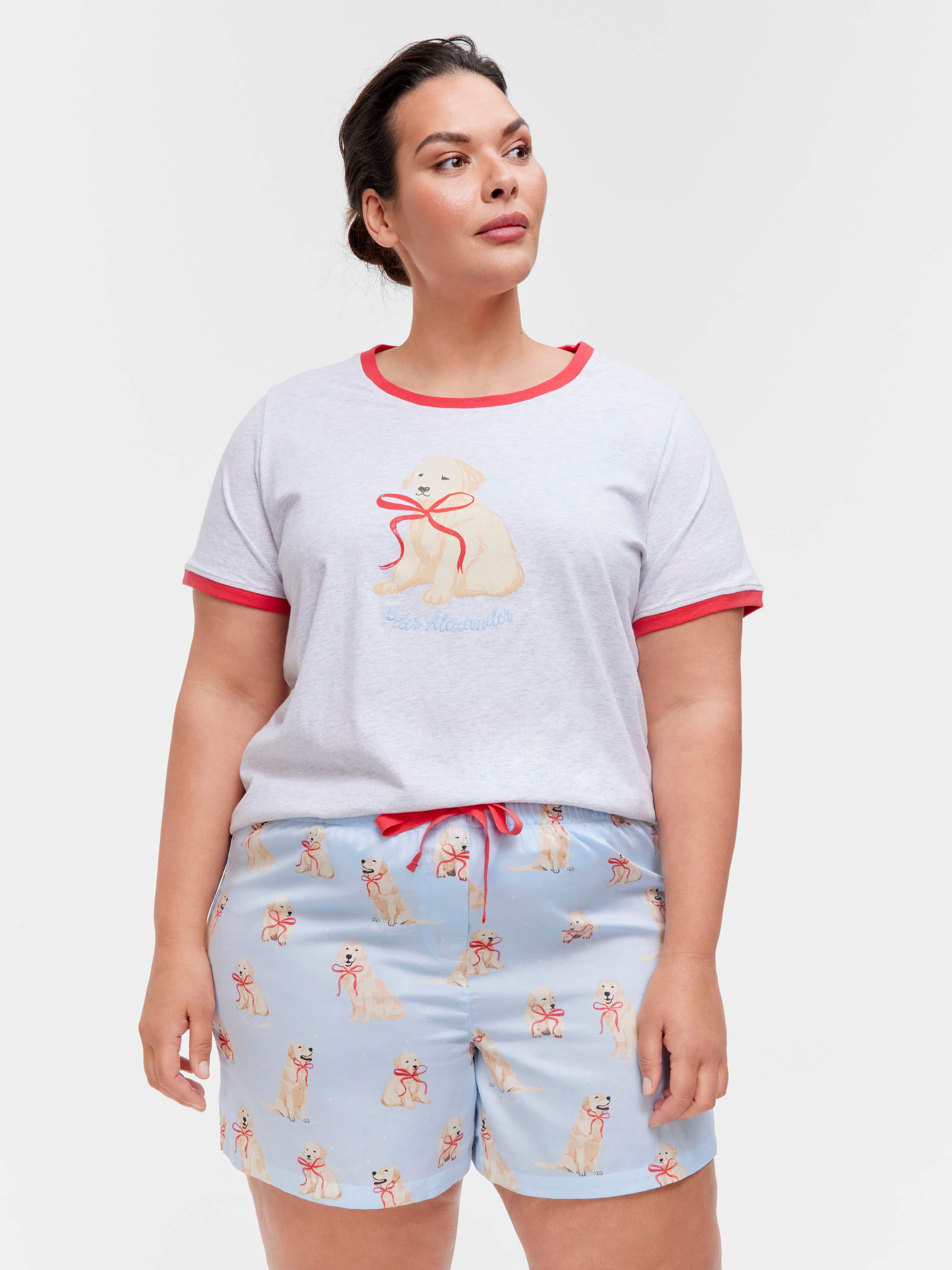 P.A. Plus Golden Retriever Bow 100% Cotton Mid Short