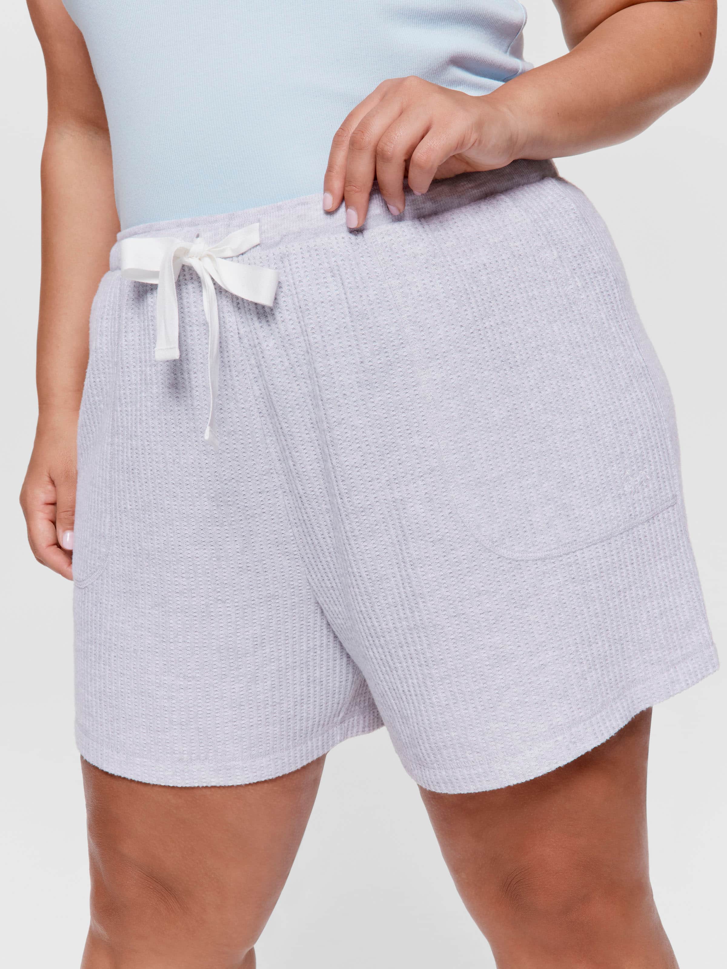 P.A. Plus Light Grey Waffle Long Short