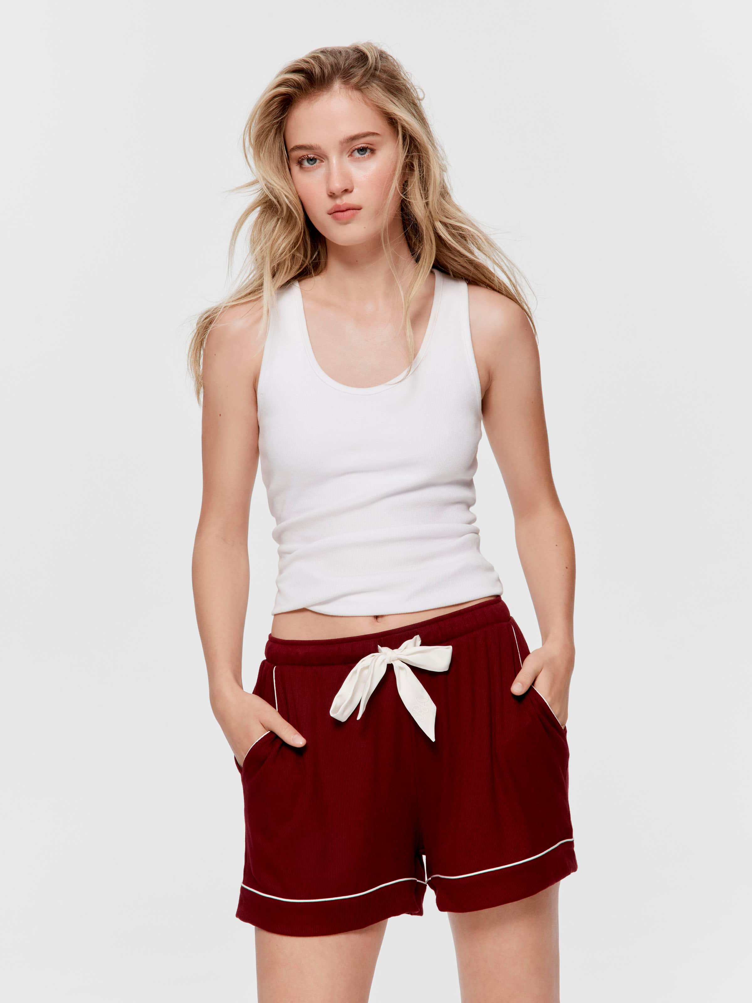 Auburn Bamboo Rib Mid Short