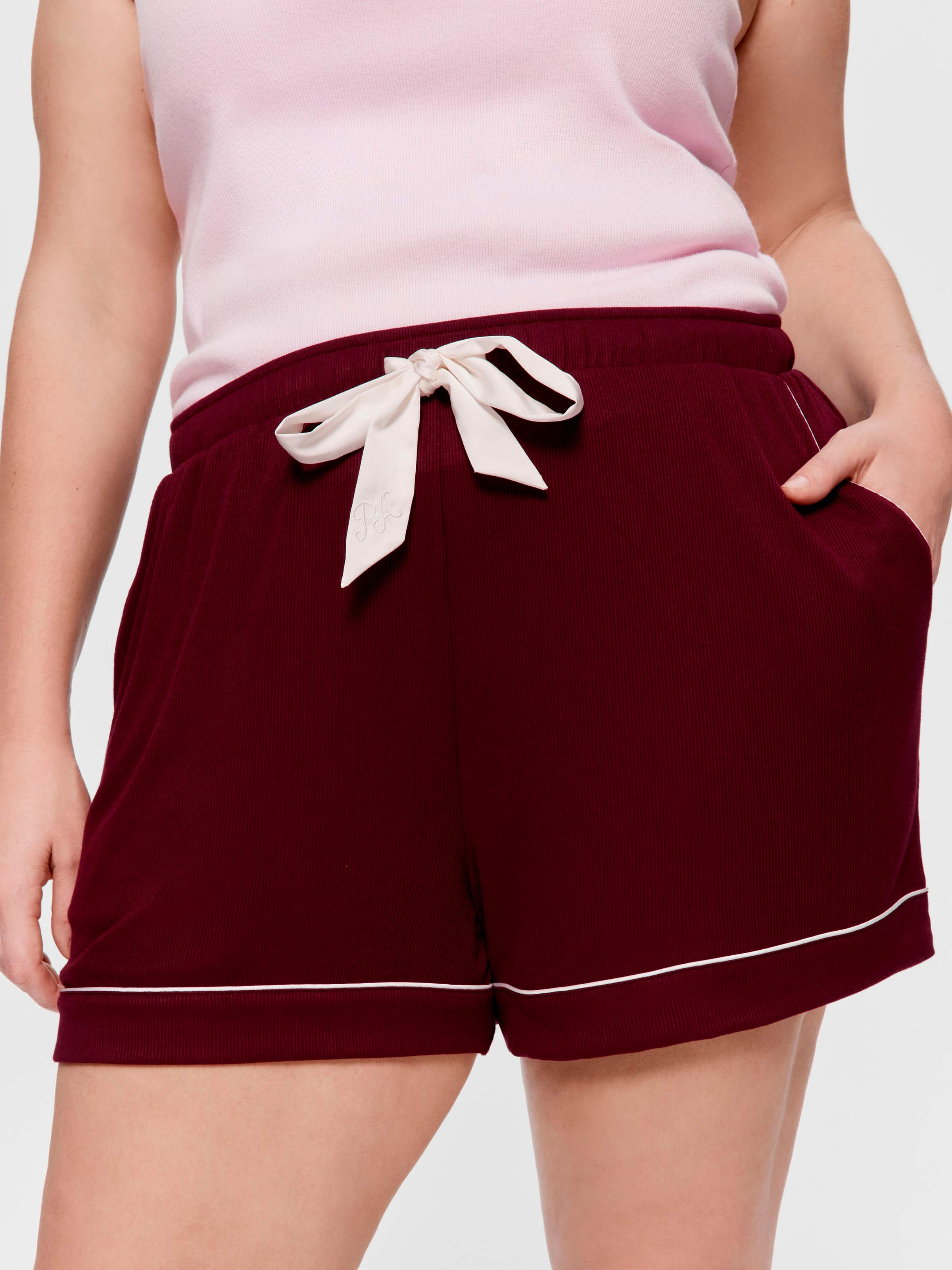 P.A. Plus Auburn Bamboo Rib Mid Short