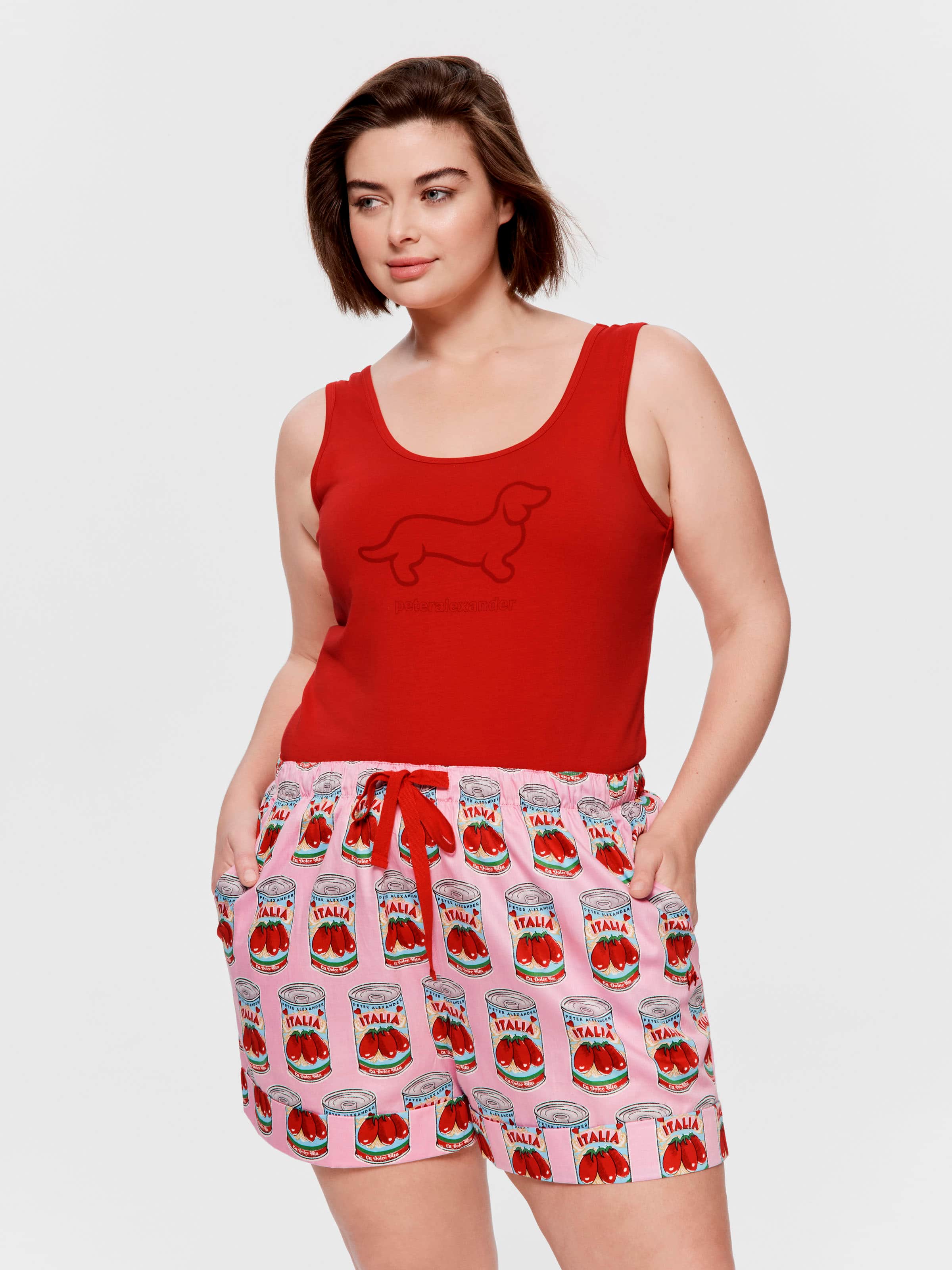 P.A. Plus Italian Canned Tomato 100% Cotton Boyshort