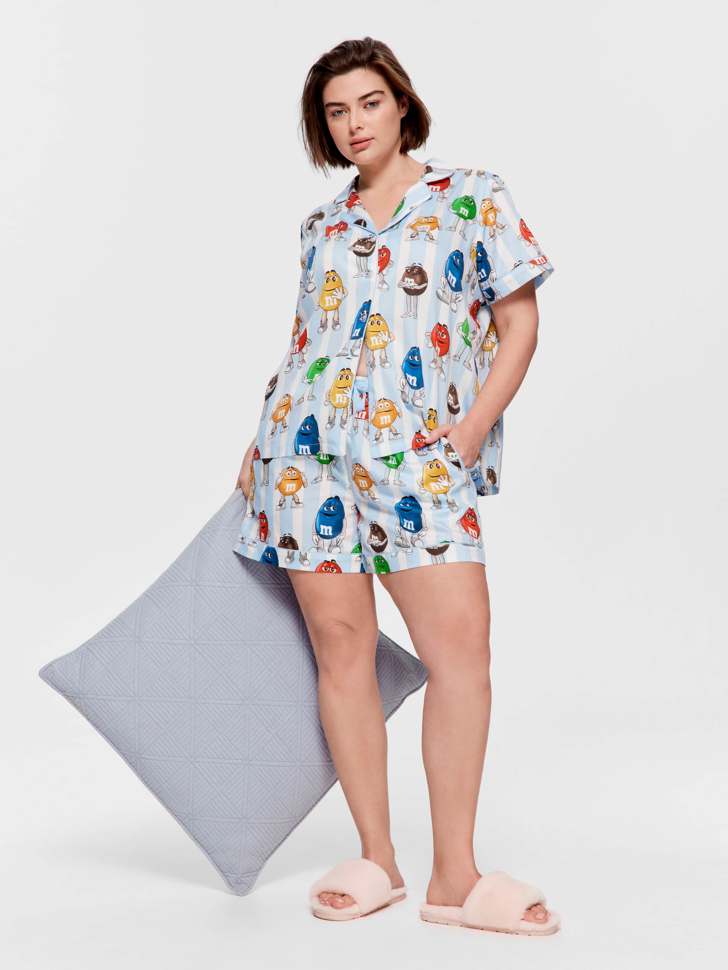 P.A. Plus M&M'S 100% Cotton Shortie Pj Set