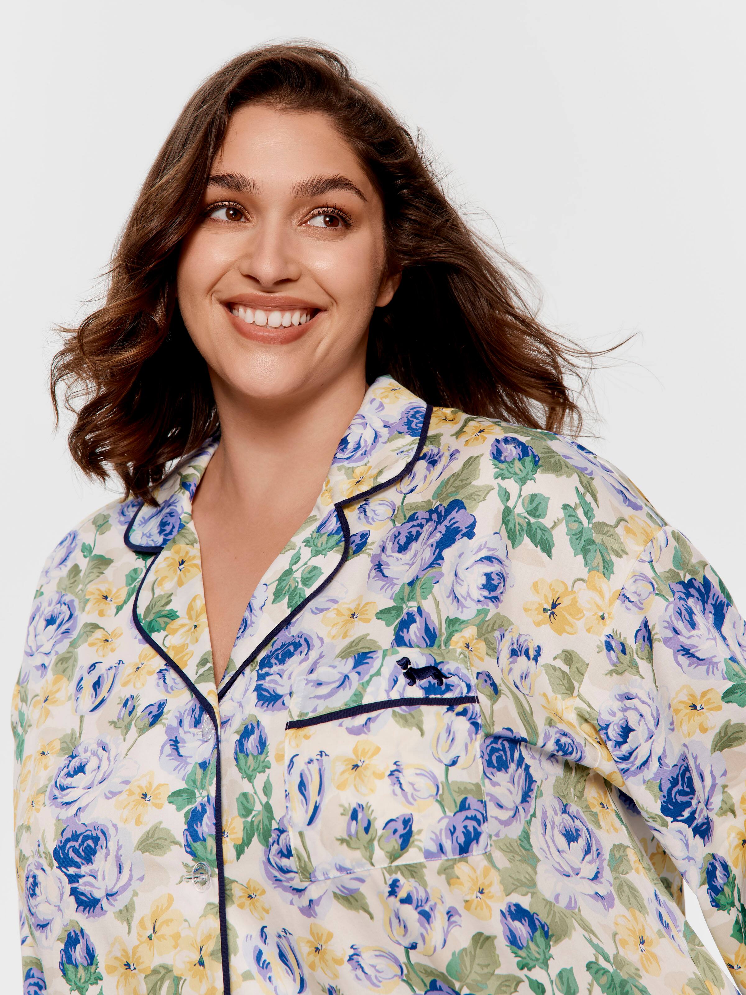 P.A. Plus Rose 100% Cotton Classic Pj Set