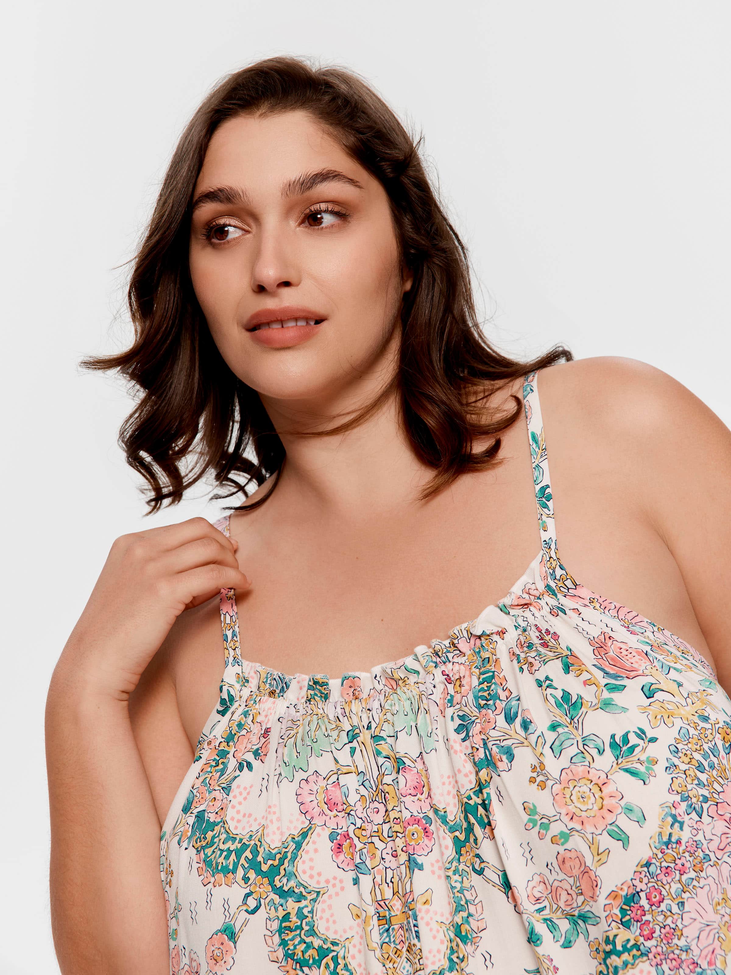 P.A. Plus Summer Floral Long Fashion Nightie
