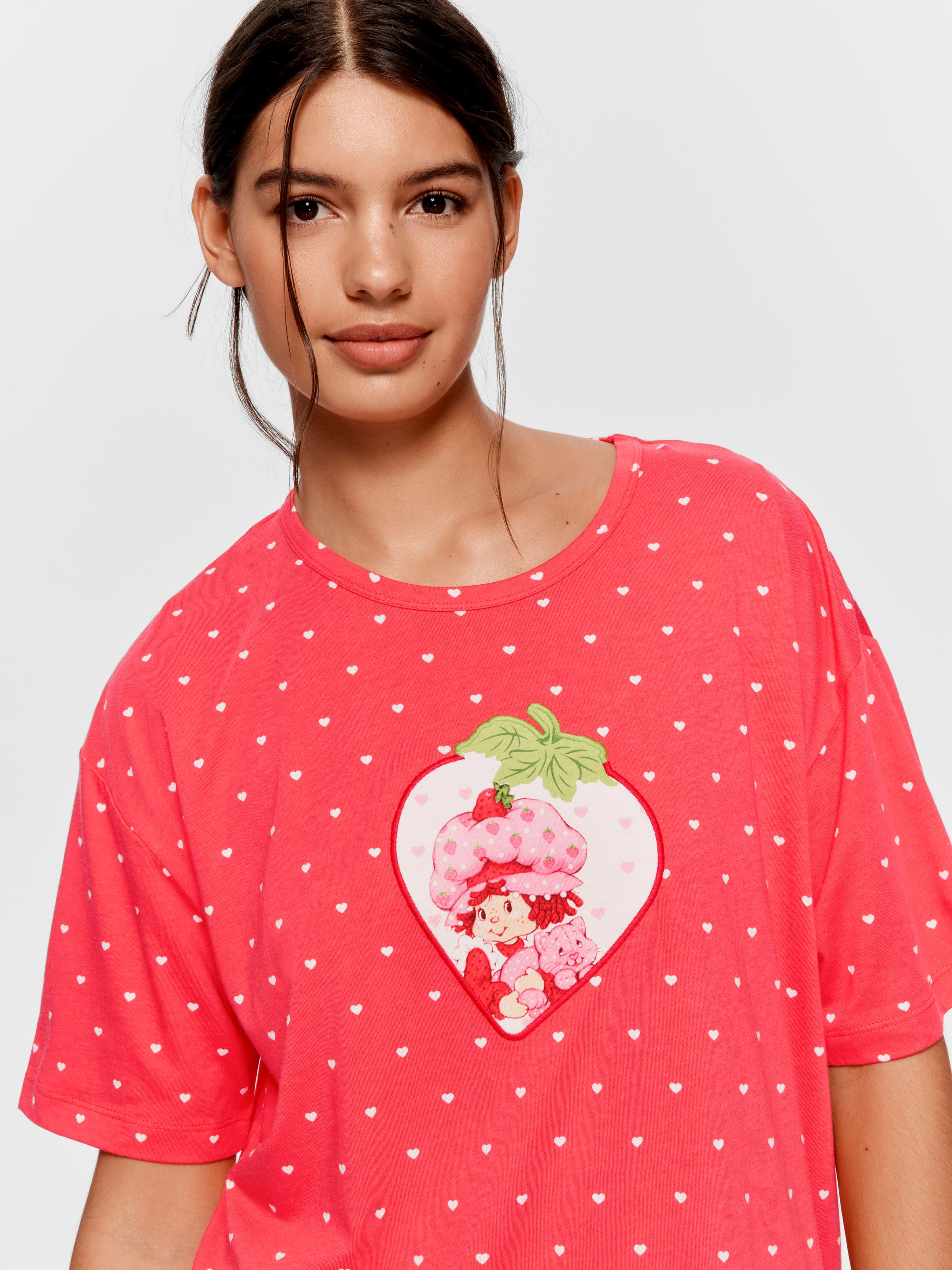 Strawberry Shortcake Heart Oversized Tee