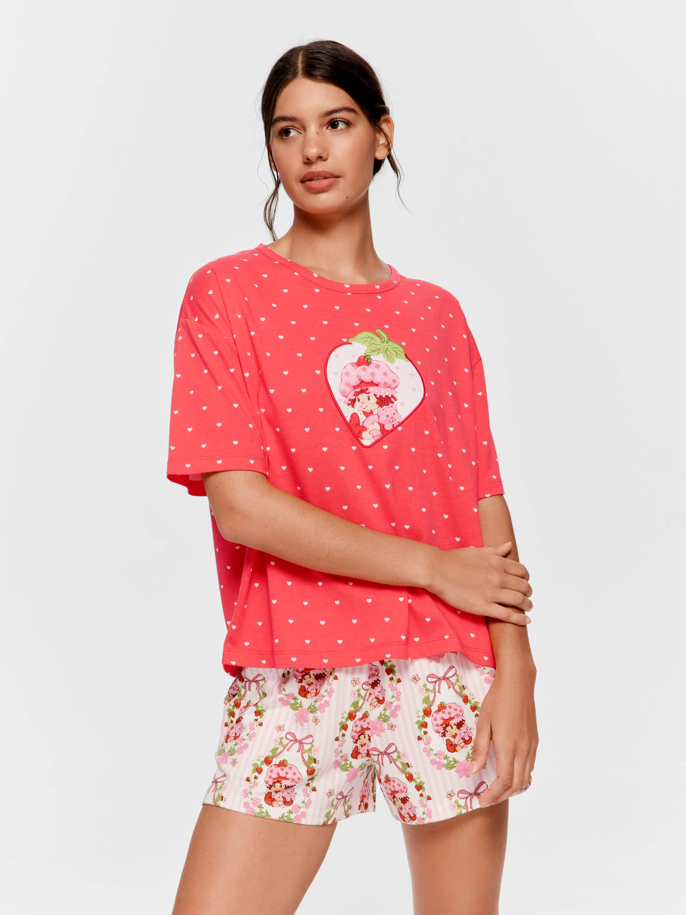 Strawberry Shortcake Heart Oversized Tee