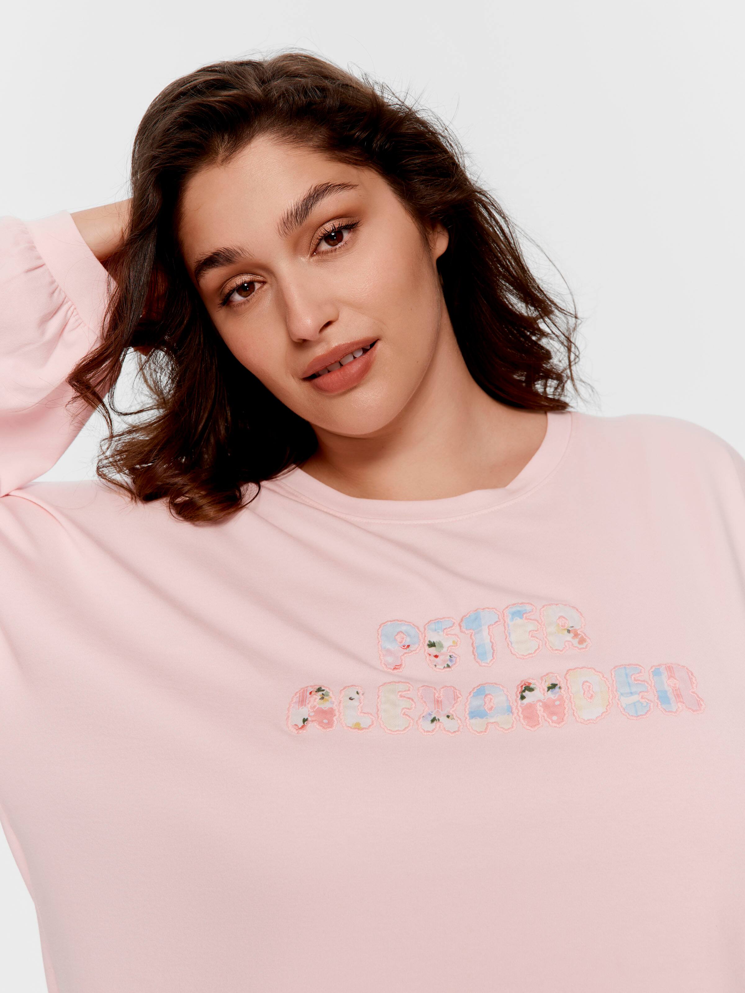 P.A. Plus Pink Patchwork Oversized Sweater