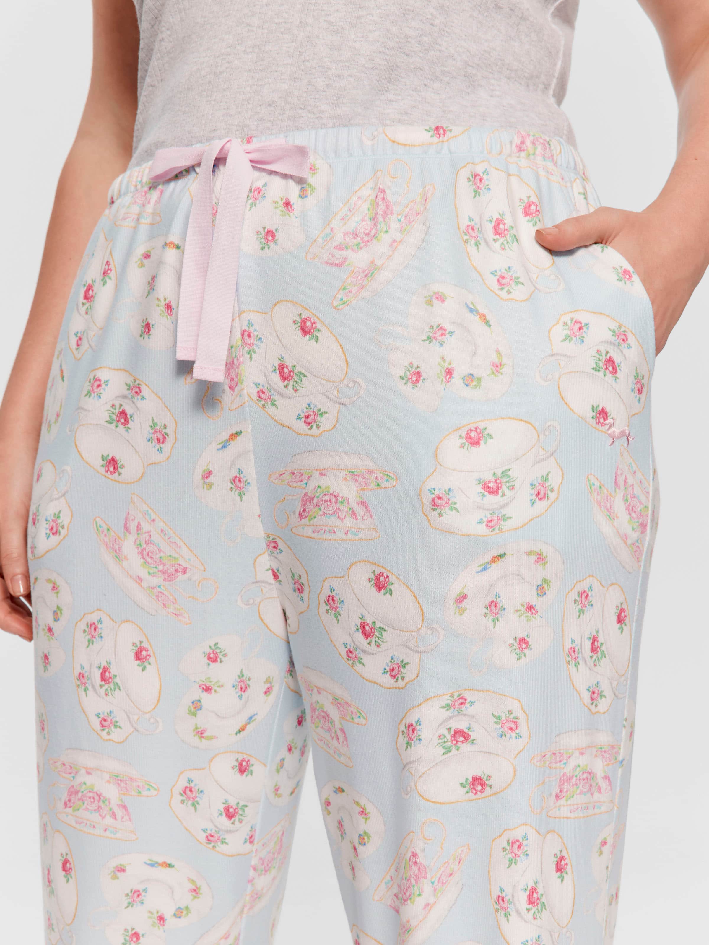 P.A. Plus Teacup Plush Straight Leg Pj Pant