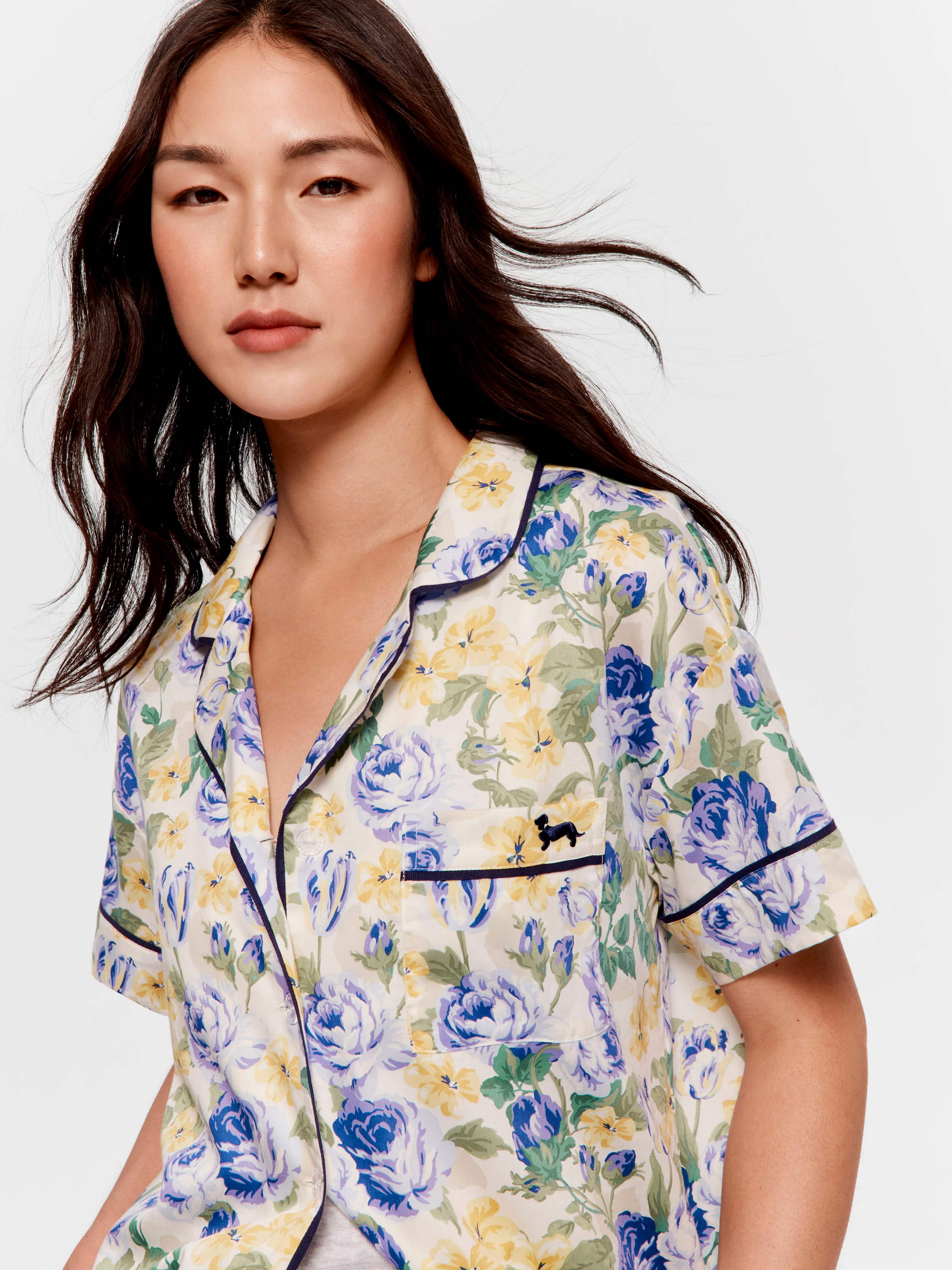 Rose 100% Cotton Shortie Pj Set